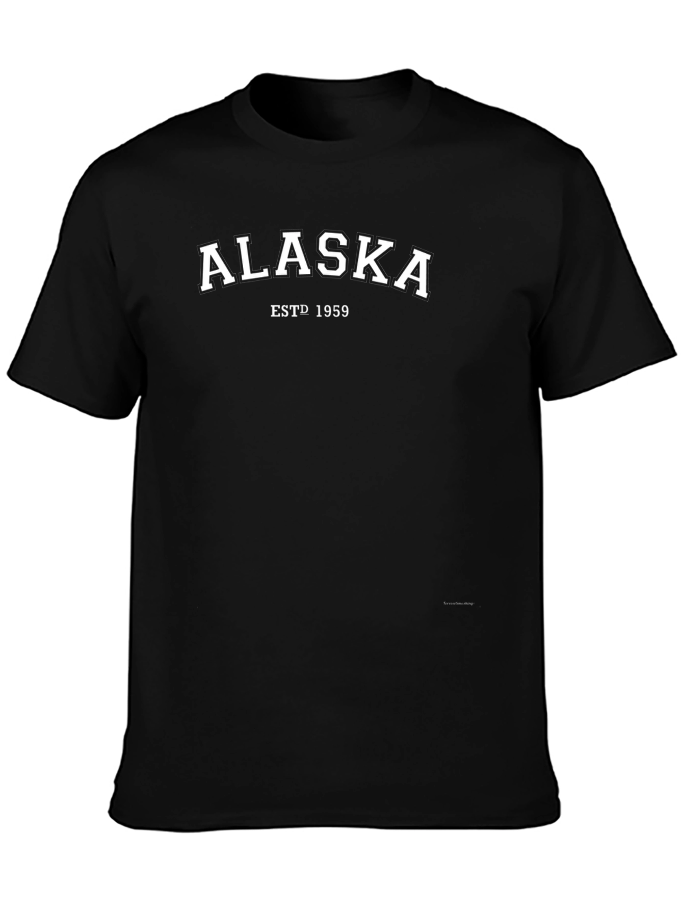 Alaska ESTD 1959 Black Graphic Tee