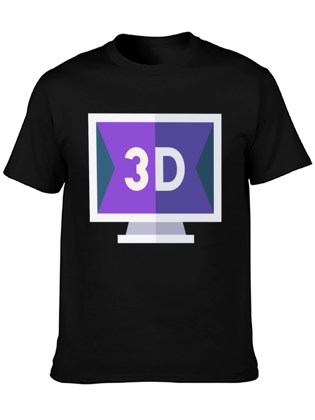 3D Computer Screen T-Shirt - Stylish Design