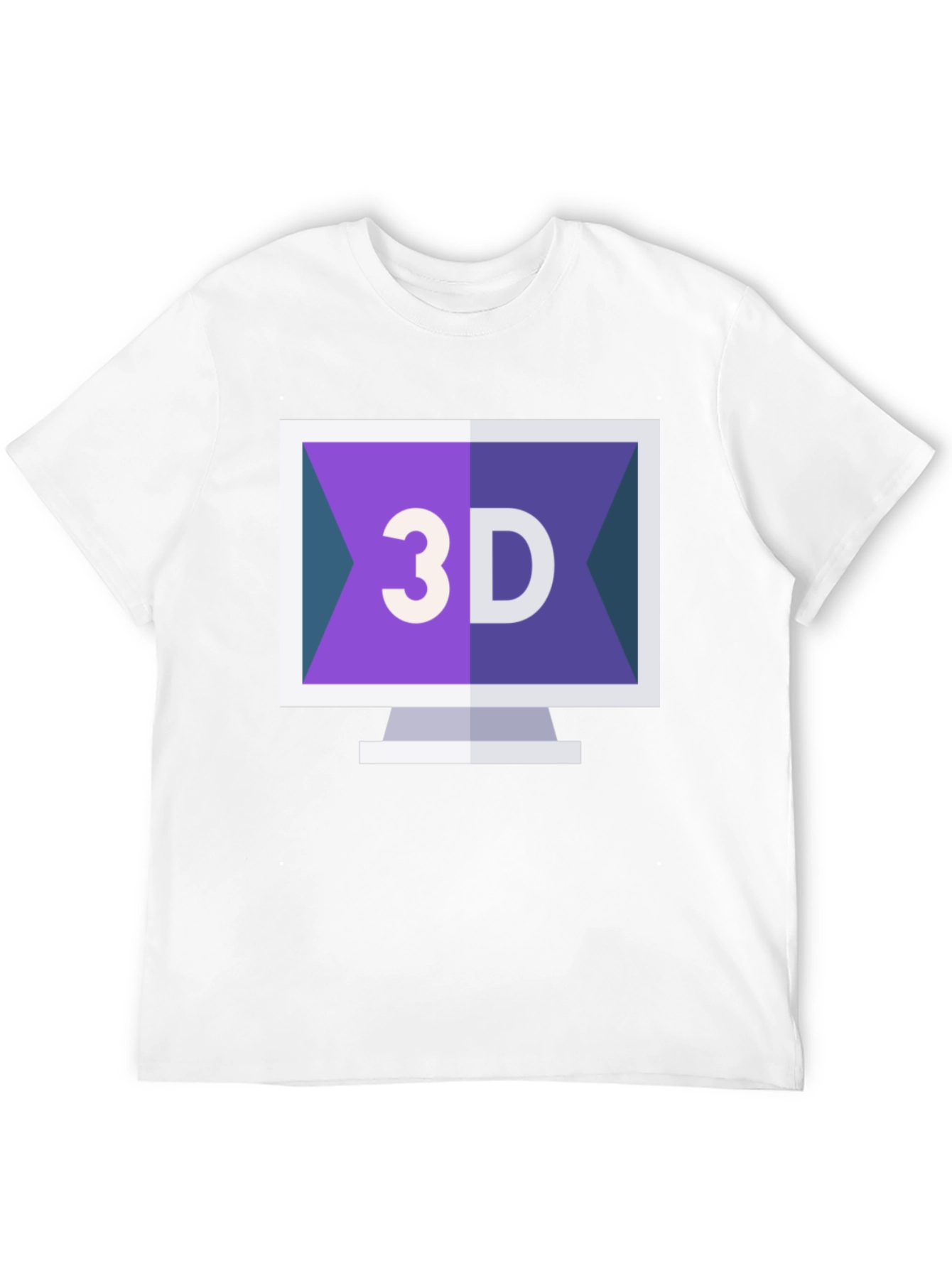 3D Computer Screen T-Shirt - Stylish Design