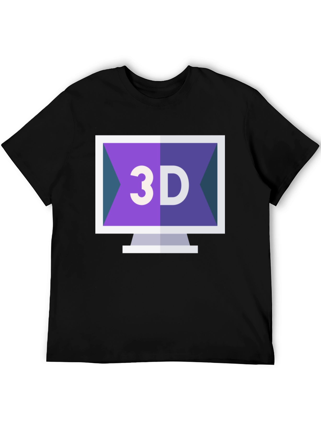 3D Computer Screen T-Shirt - Stylish Design