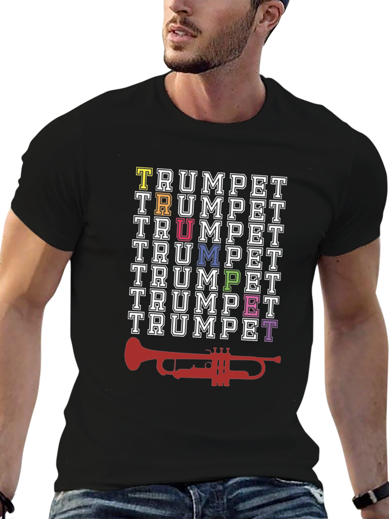 Trumpet Graphic T-Shirt - Musician Tee