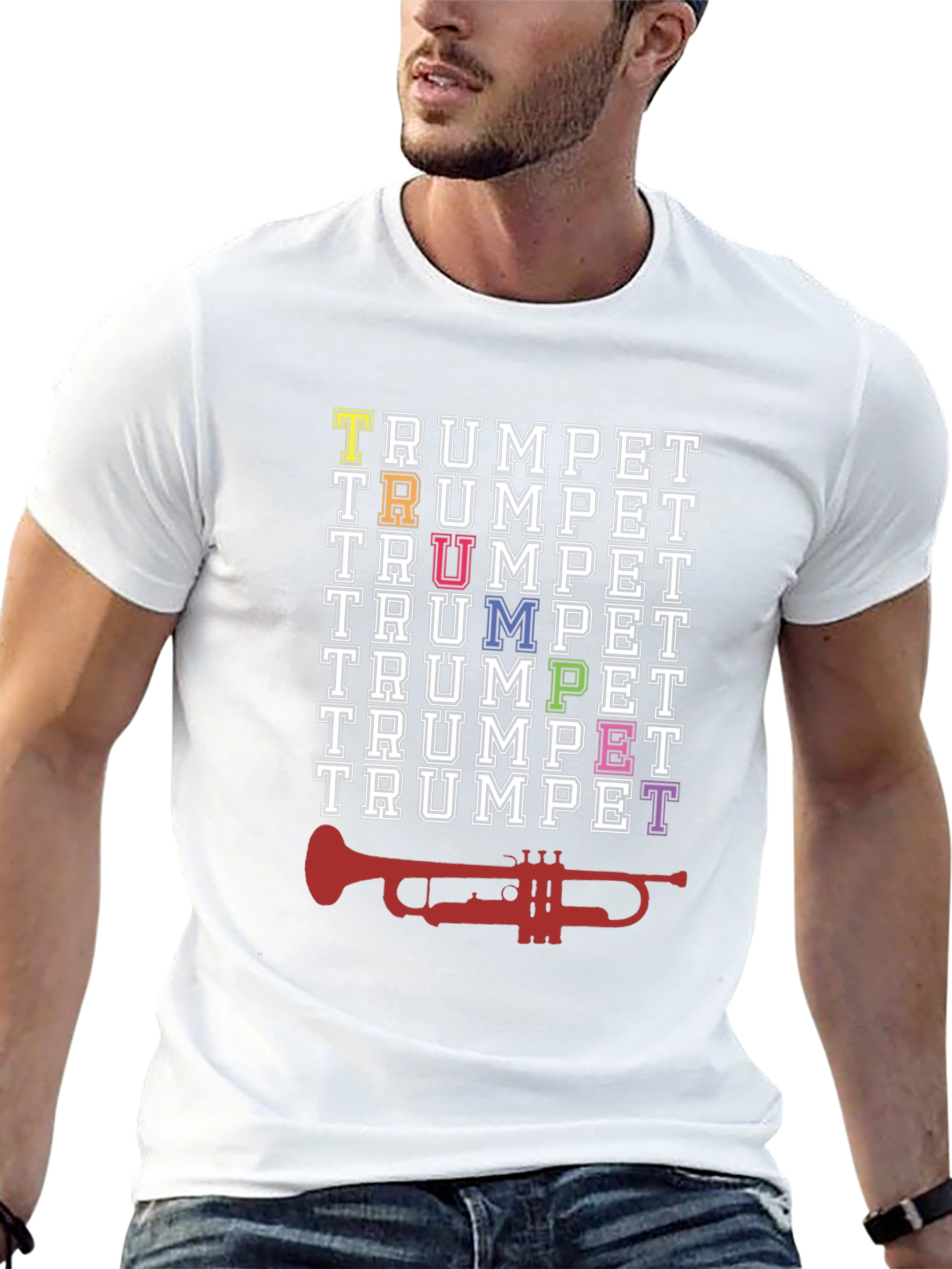 Trumpet Graphic T-Shirt - Musician Tee
