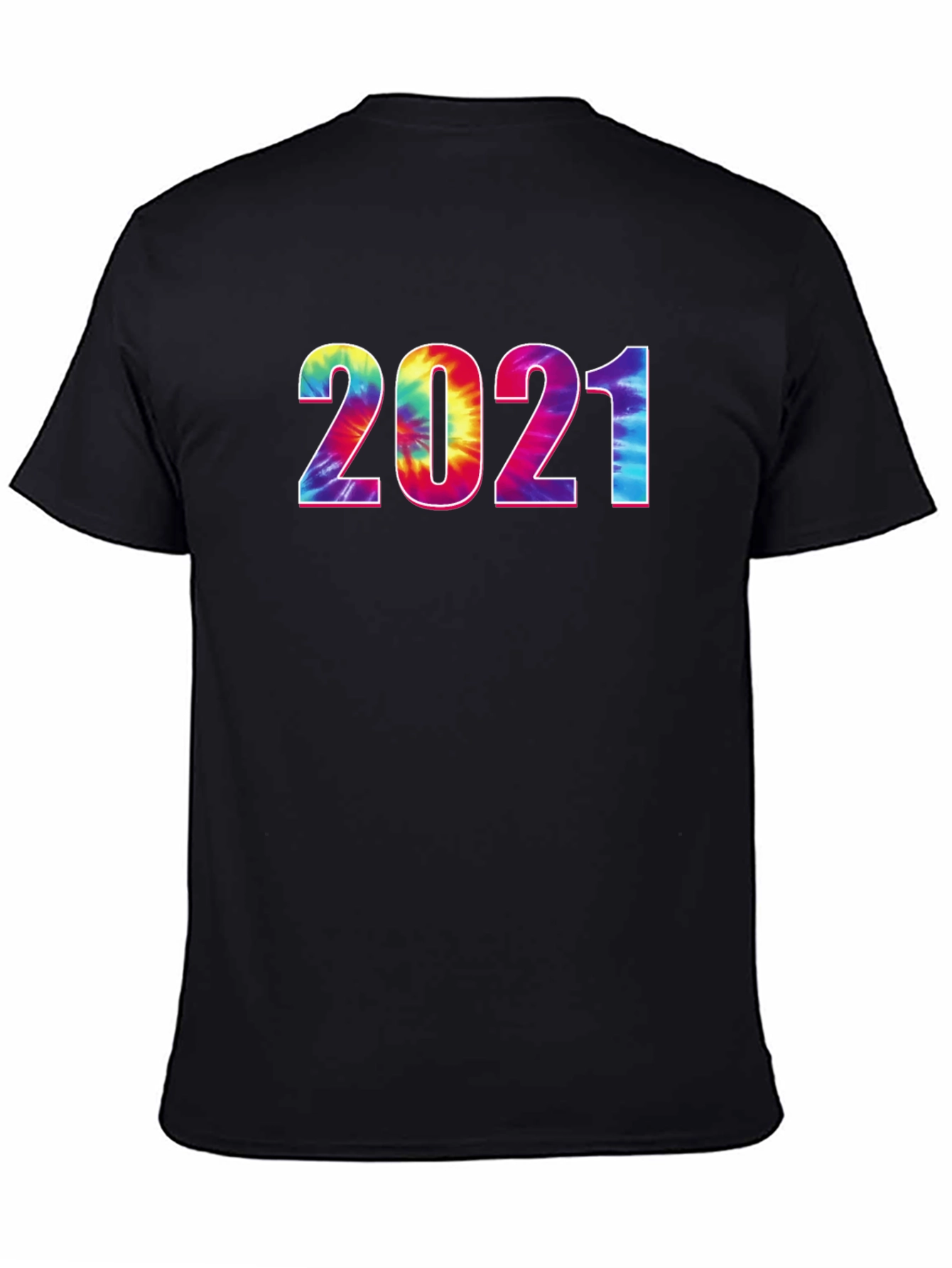 Tie-Dye 2021 Graphic Tee - Stylish Year Print