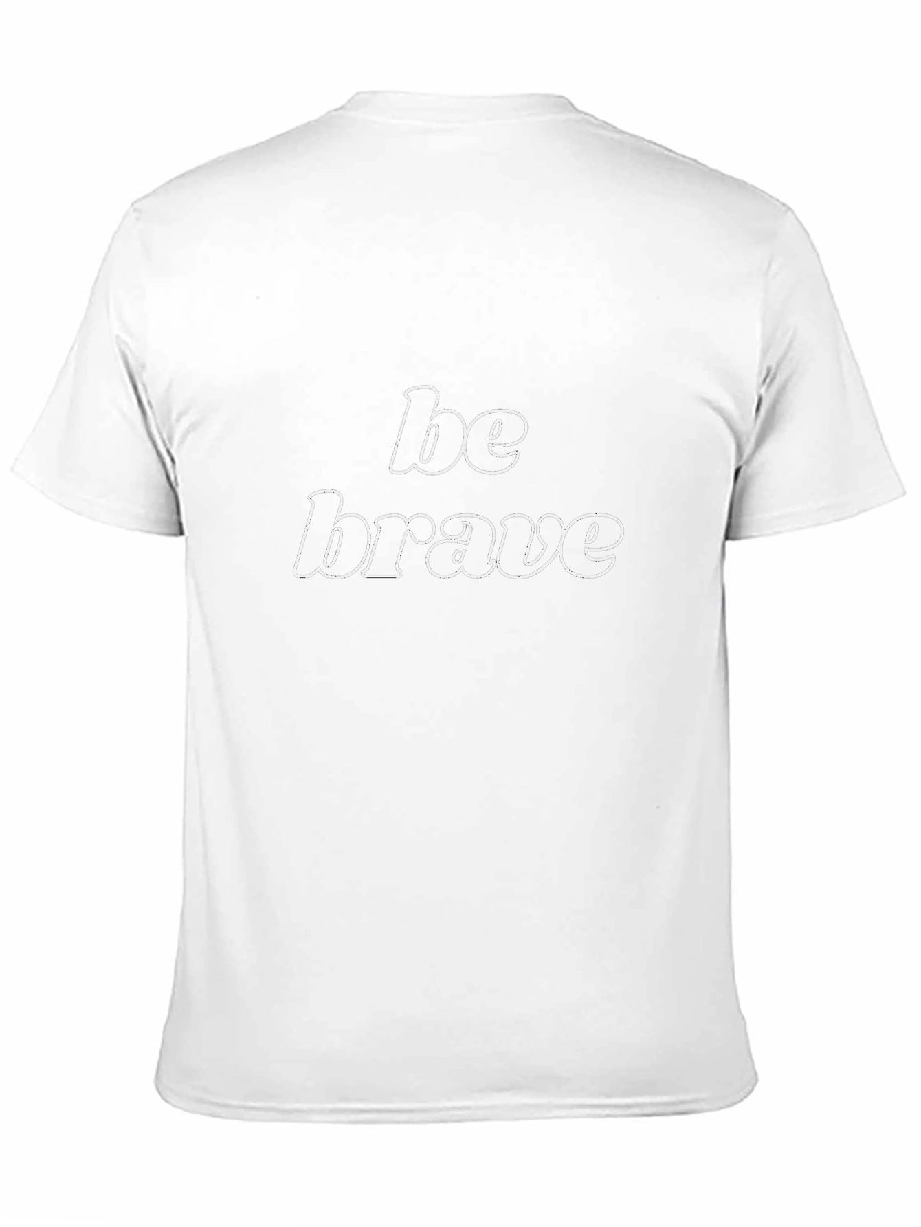 Be Brave Black Graphic Tee - Motivational Design