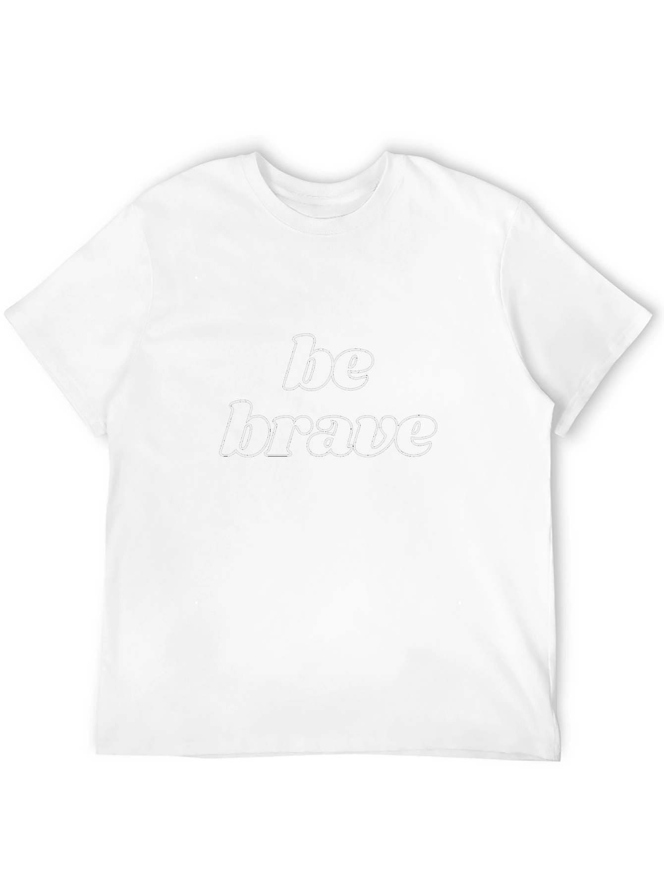 Be Brave Black Graphic Tee - Motivational Design