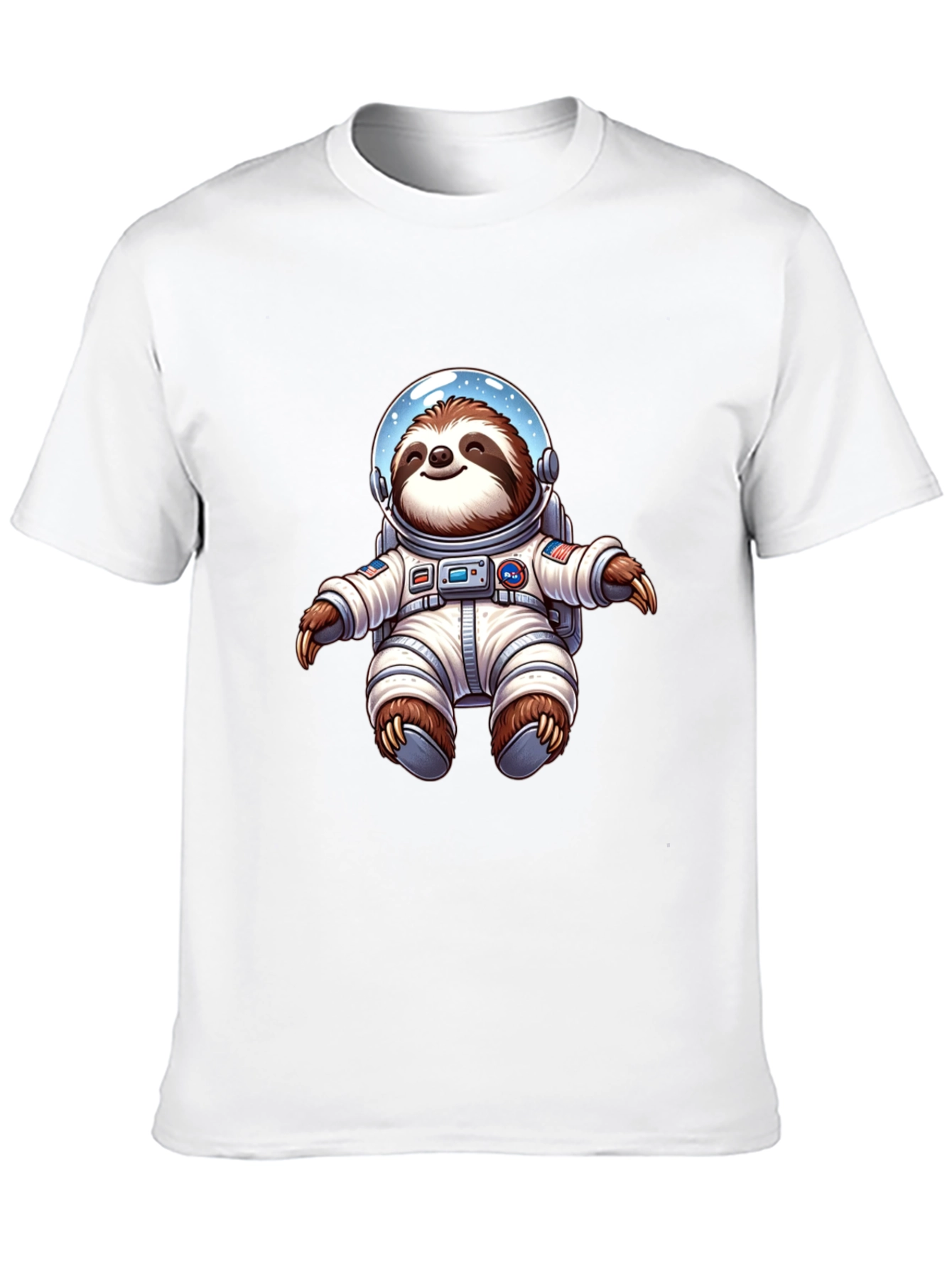 Astronaut Sloth Graphic Tee - Space Adventure