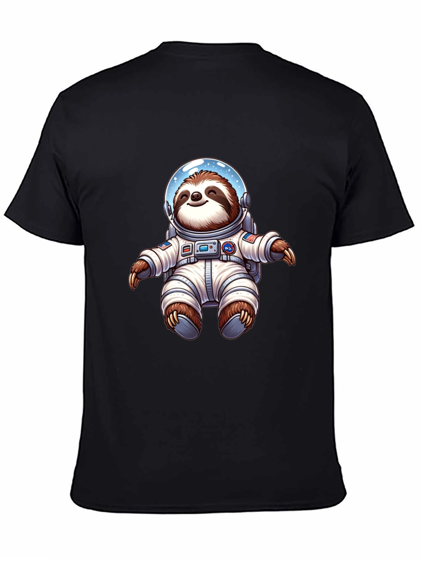 Astronaut Sloth Graphic Tee - Space Adventure