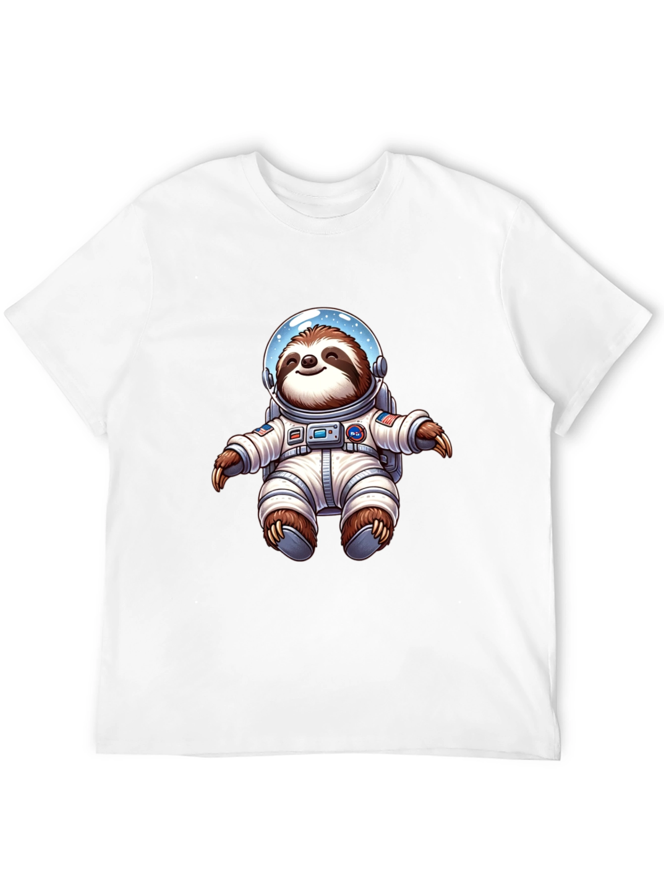 Astronaut Sloth Graphic Tee - Space Adventure