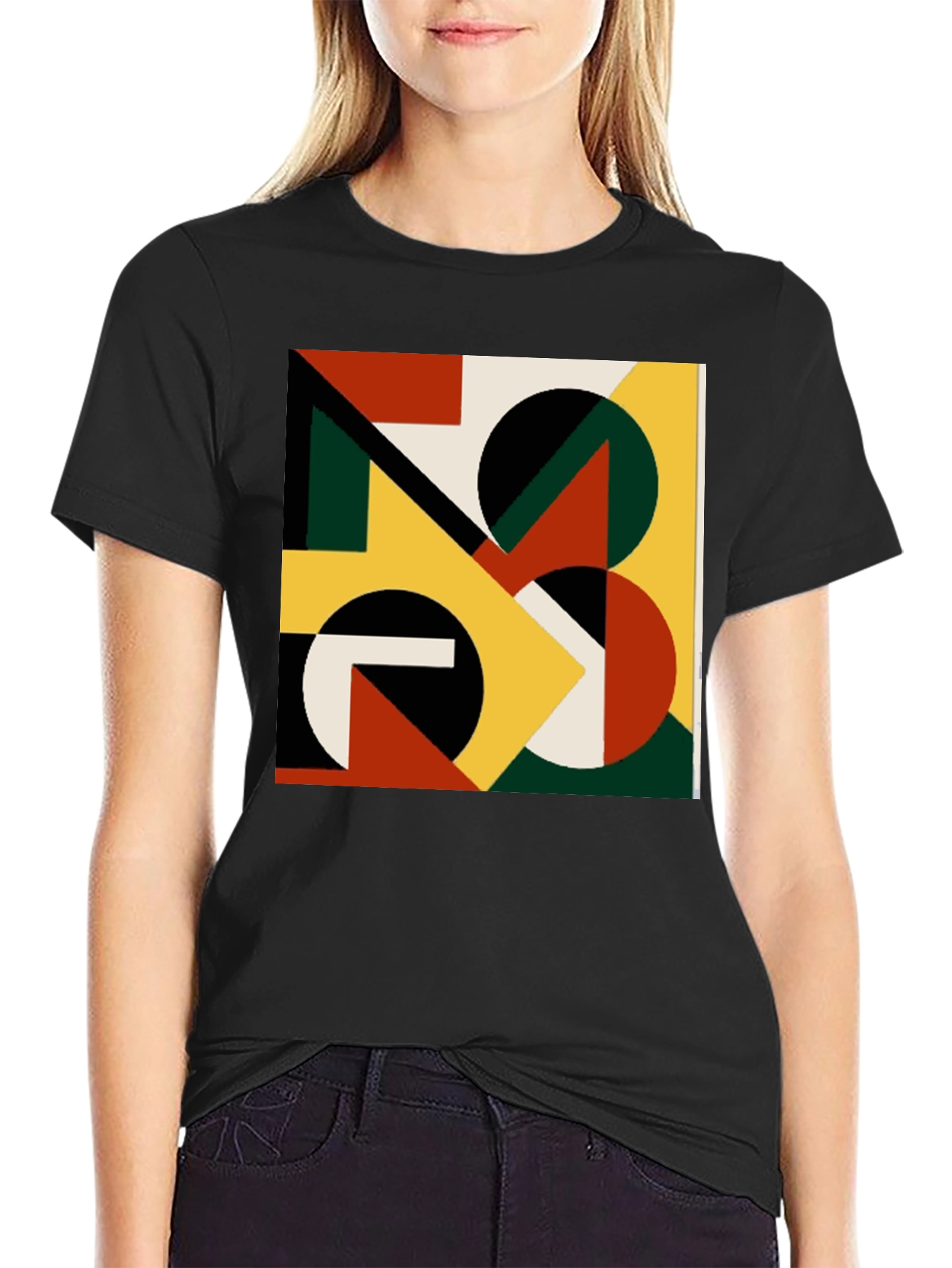 Abstract Geometric T-Shirt - Modern Art Tee