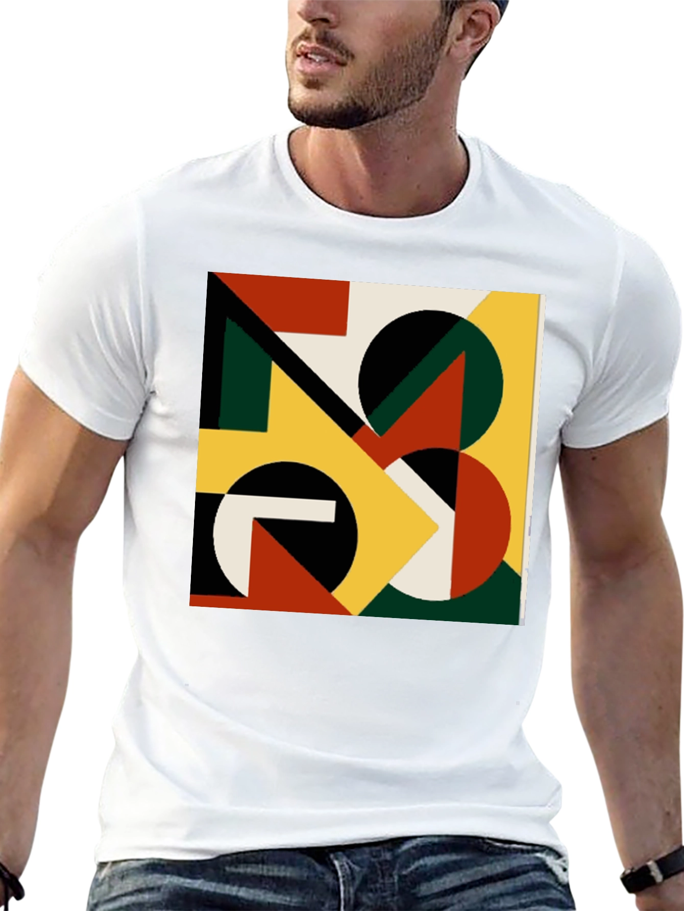 Abstract Geometric T-Shirt - Modern Art Tee