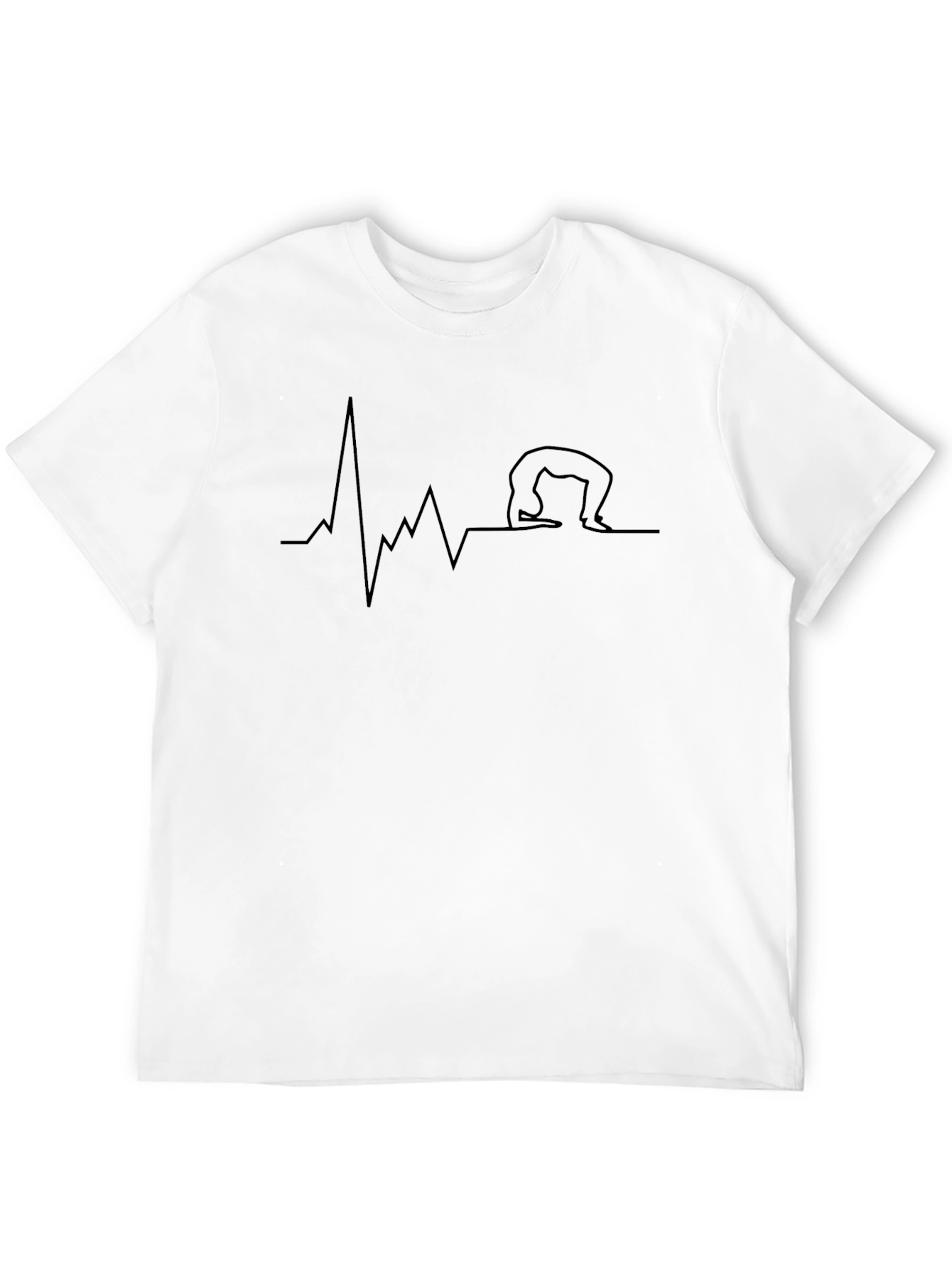 Yoga Heartbeat T-Shirt - Black