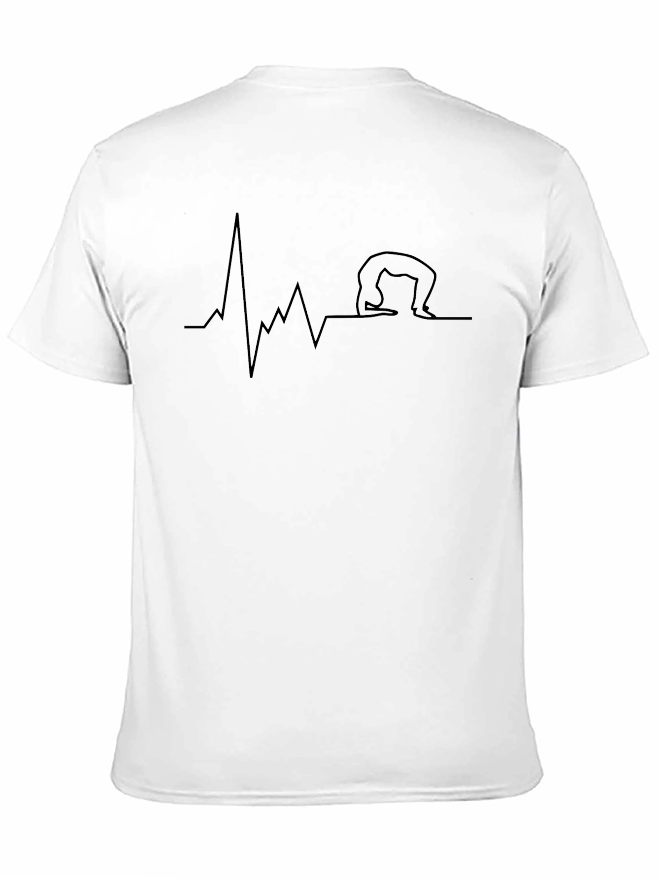 Yoga Heartbeat T-Shirt - Black