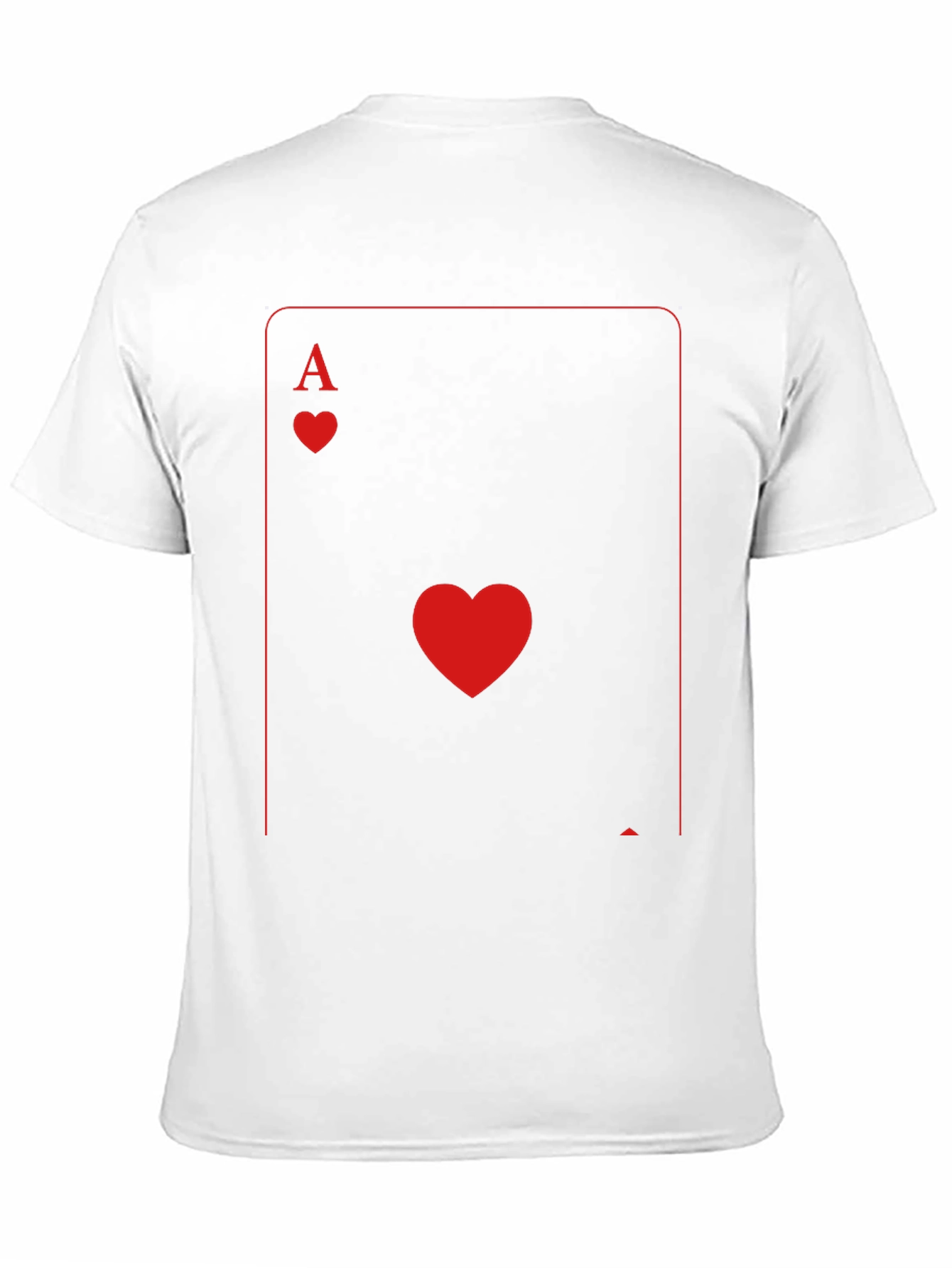 Ace of Hearts Graphic Tee - Black Crew Neck