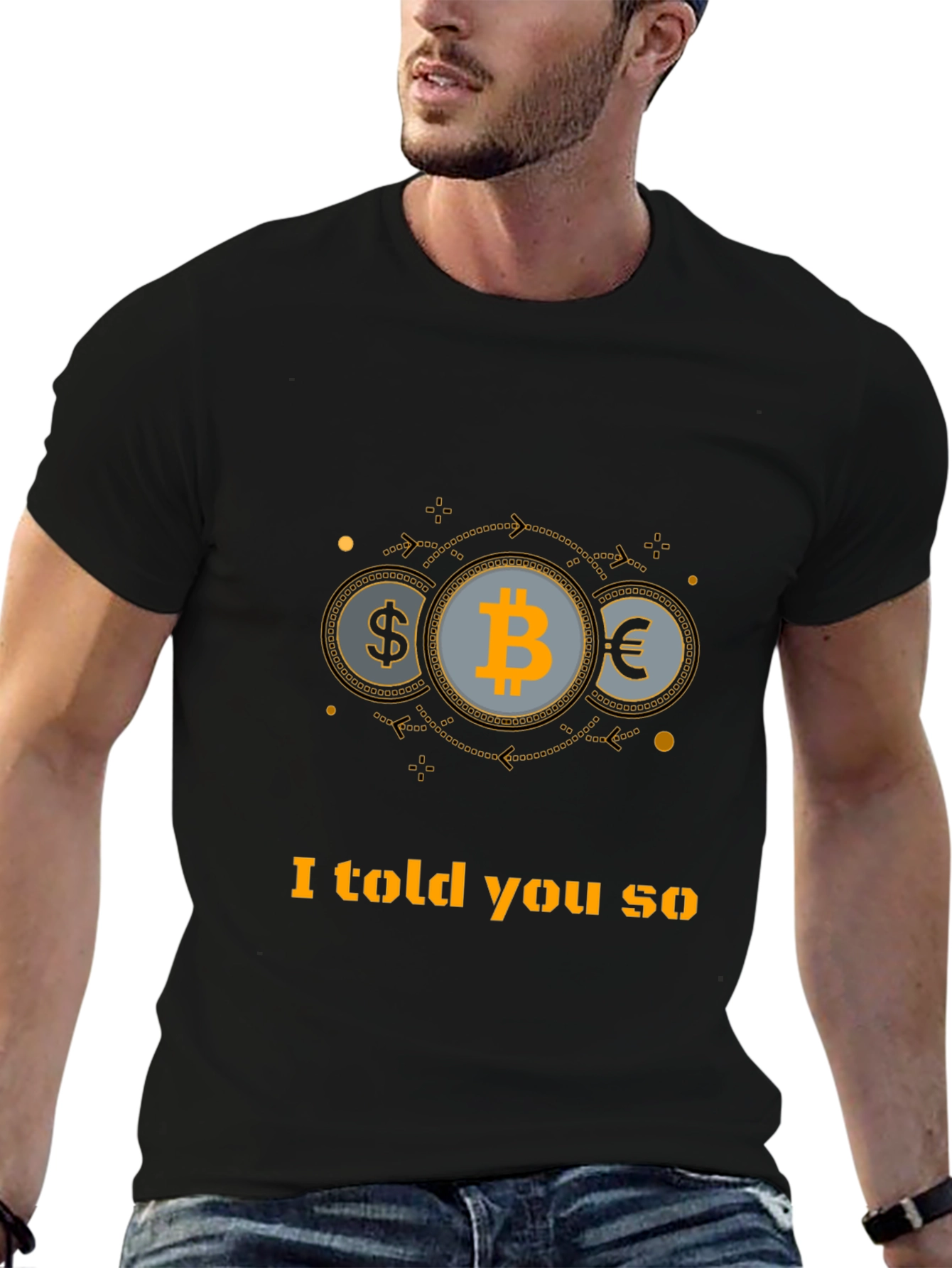 Bitcoin Told You So Black T-Shirt
