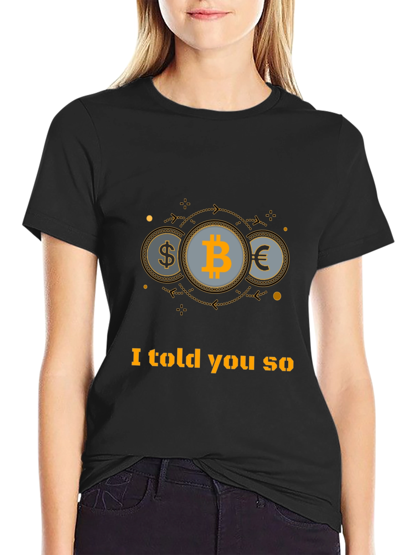 Bitcoin Told You So Black T-Shirt