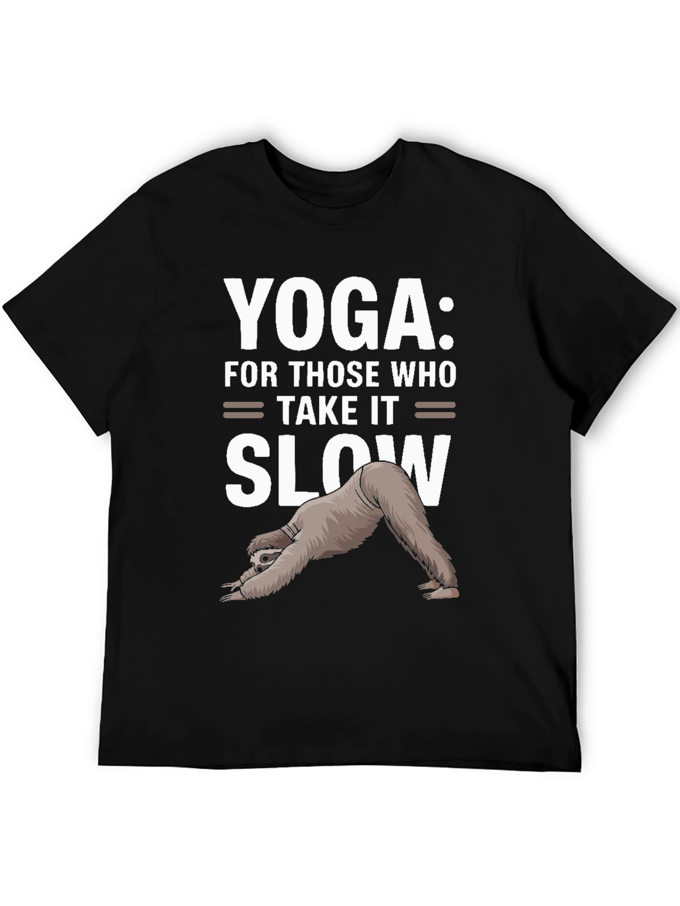 Yoga Sloth Graphic Tee - Take It Slow T-Shirt