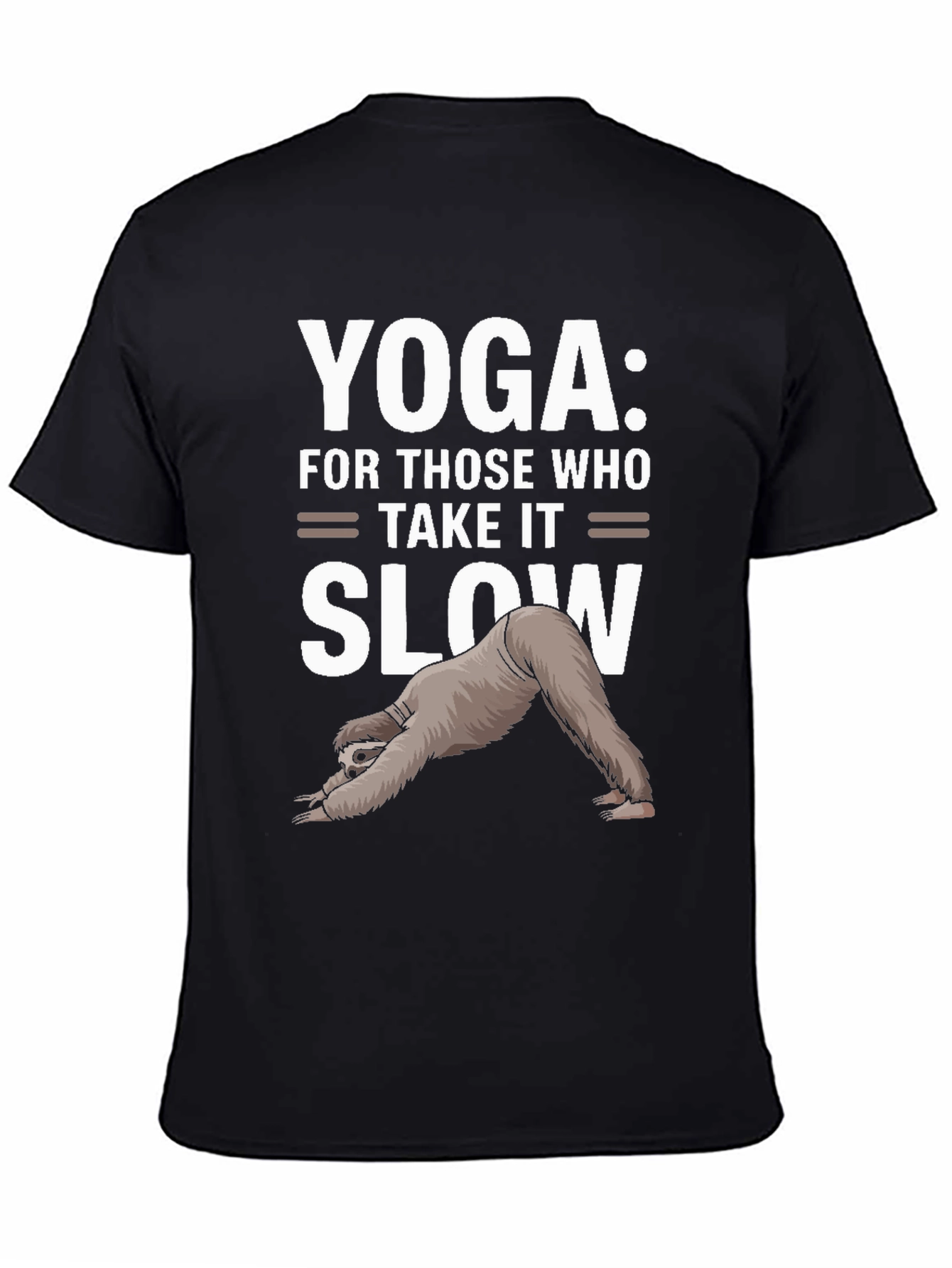 Yoga Sloth Graphic Tee - Take It Slow T-Shirt