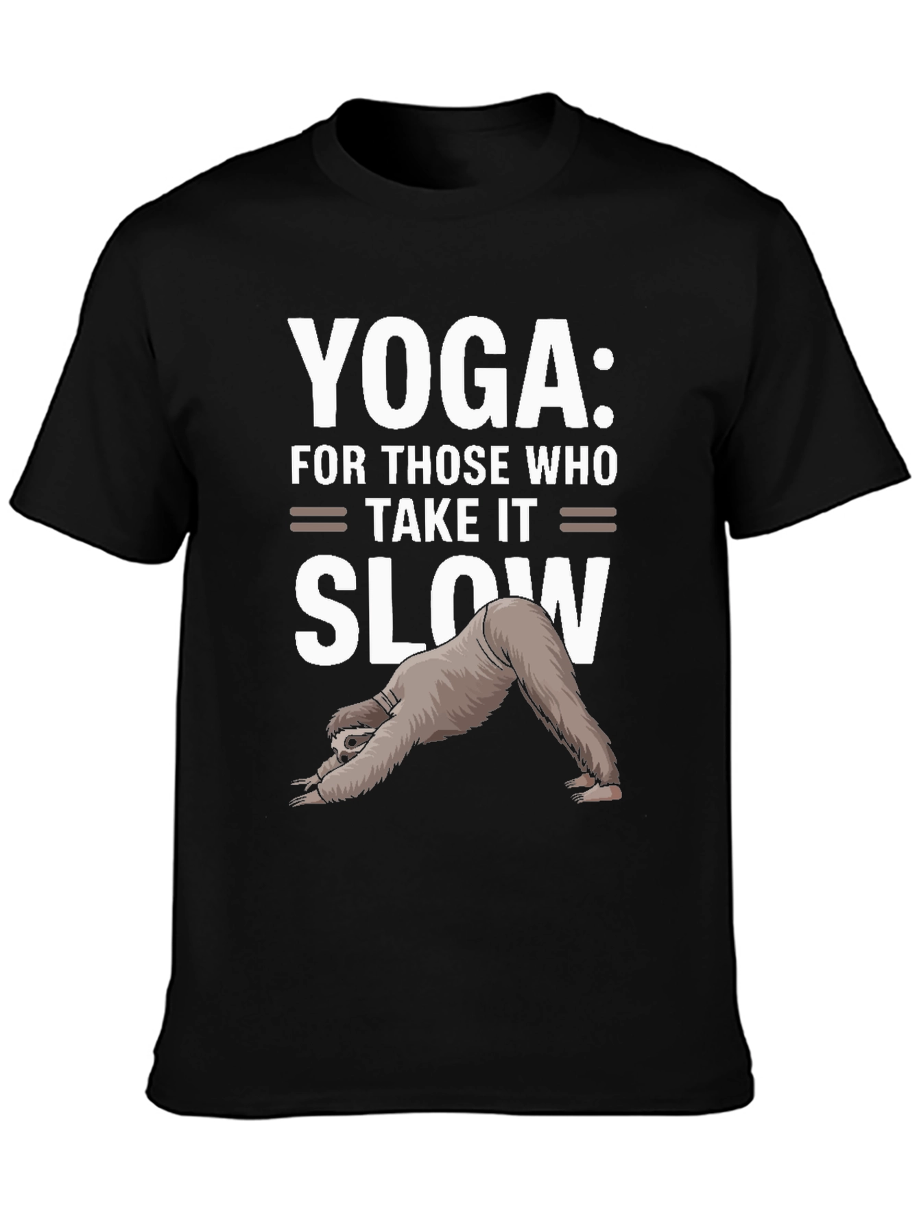 Yoga Sloth Graphic Tee - Take It Slow T-Shirt