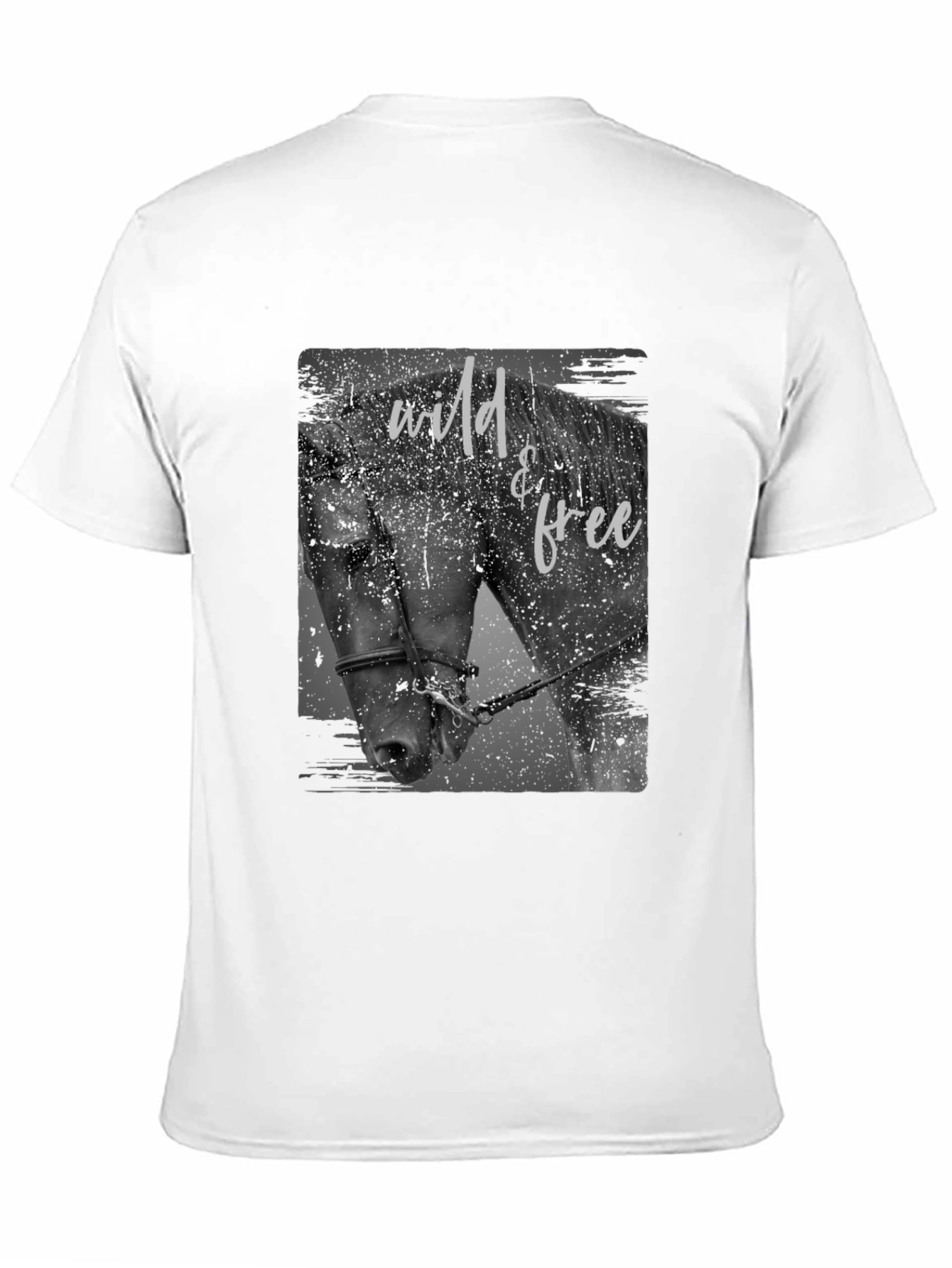 Wild & Free Horse Graphic Tee - Black