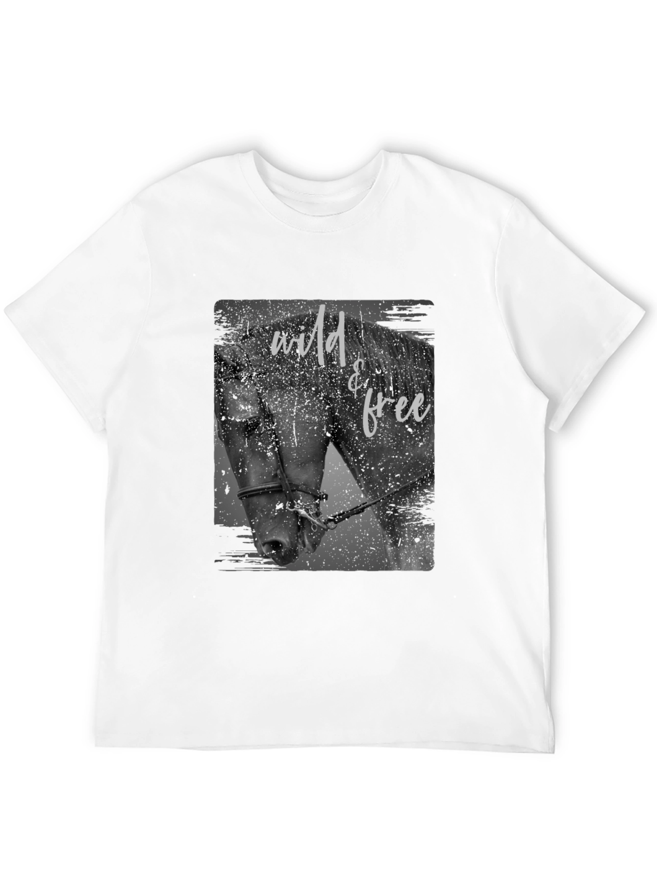Wild & Free Horse Graphic Tee - Black