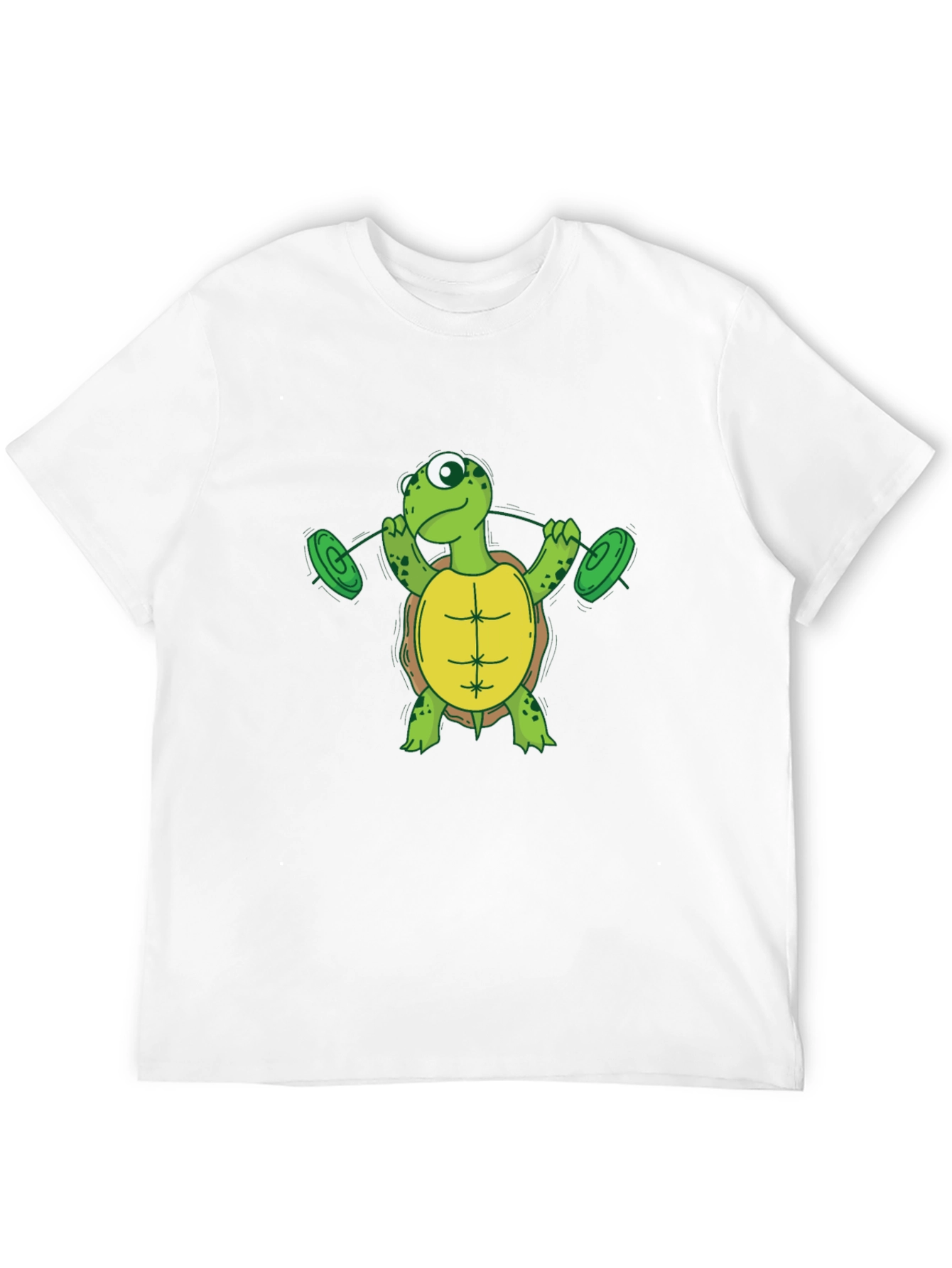 Turtle Weightlifting Black T-Shirt