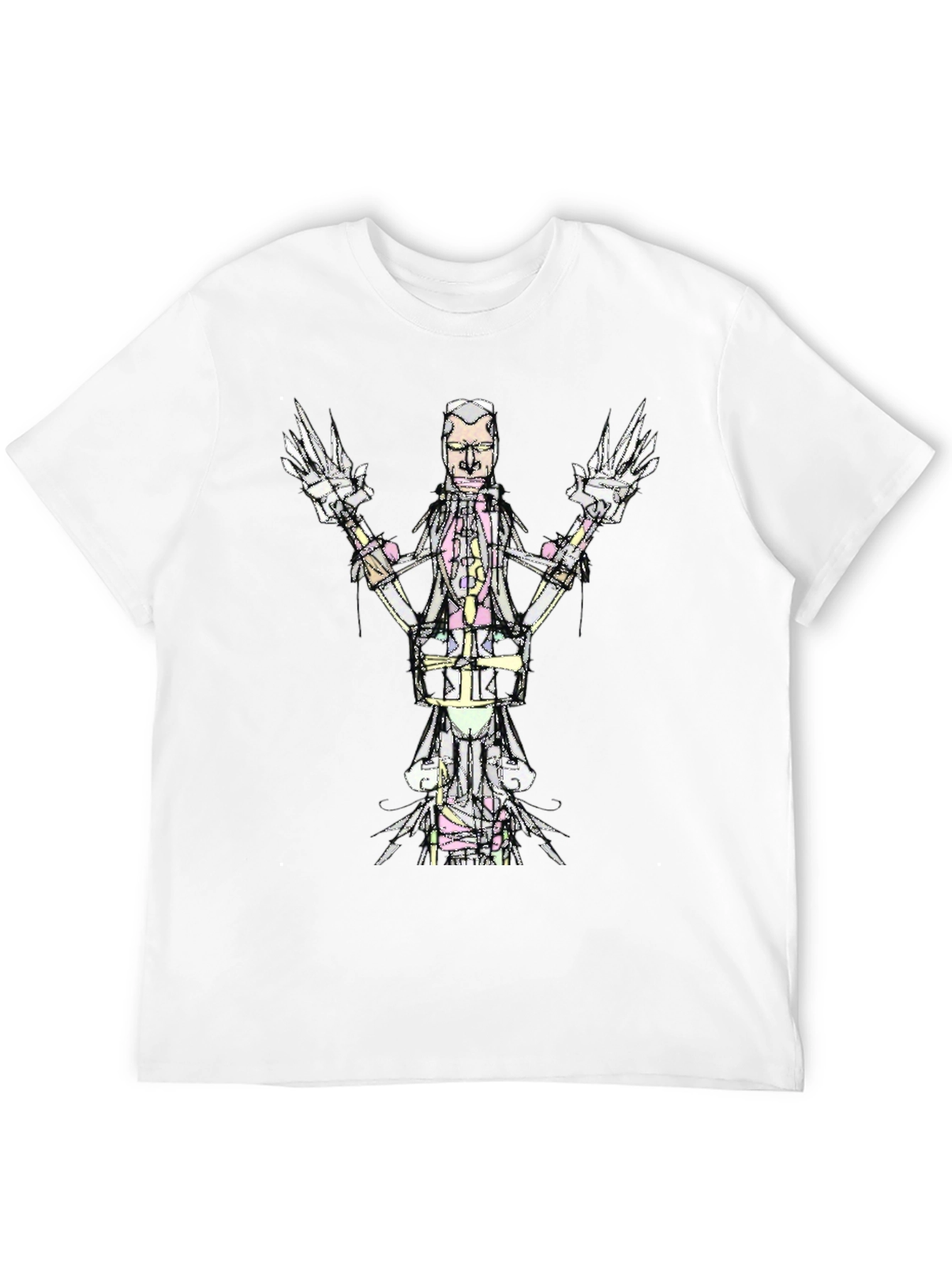 Abstract Graphic Print Tee - Modern Art T-Shirt