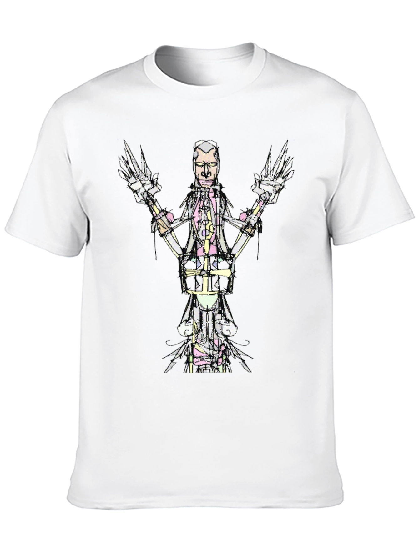 Abstract Graphic Print Tee - Modern Art T-Shirt