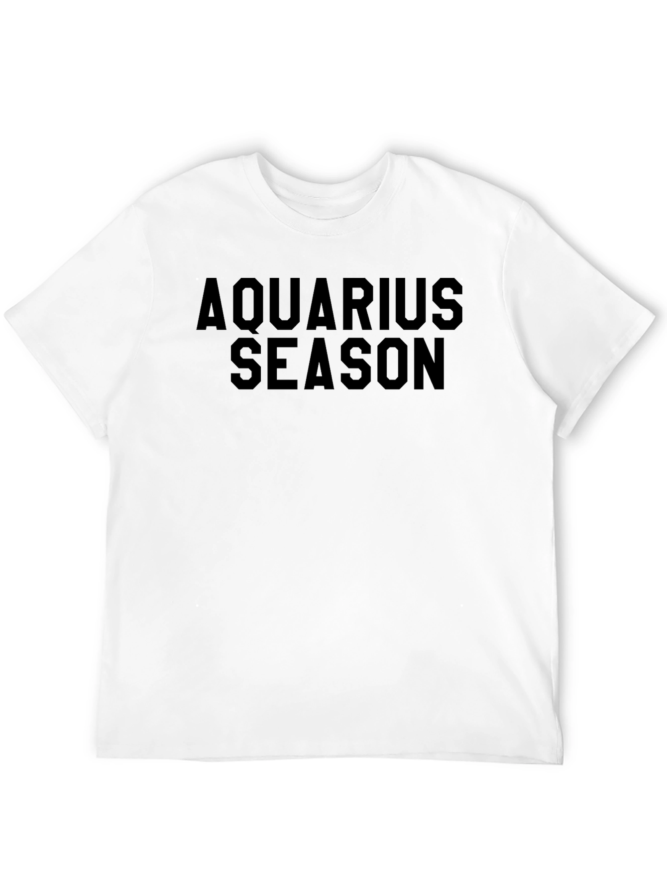 Aquarius Season Black Graphic T-Shirt