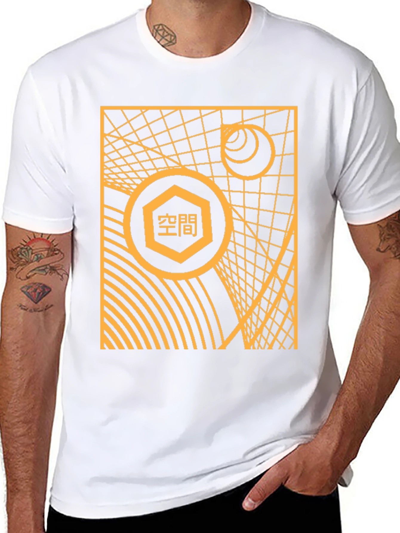 Abstract Geometric Design T-Shirt