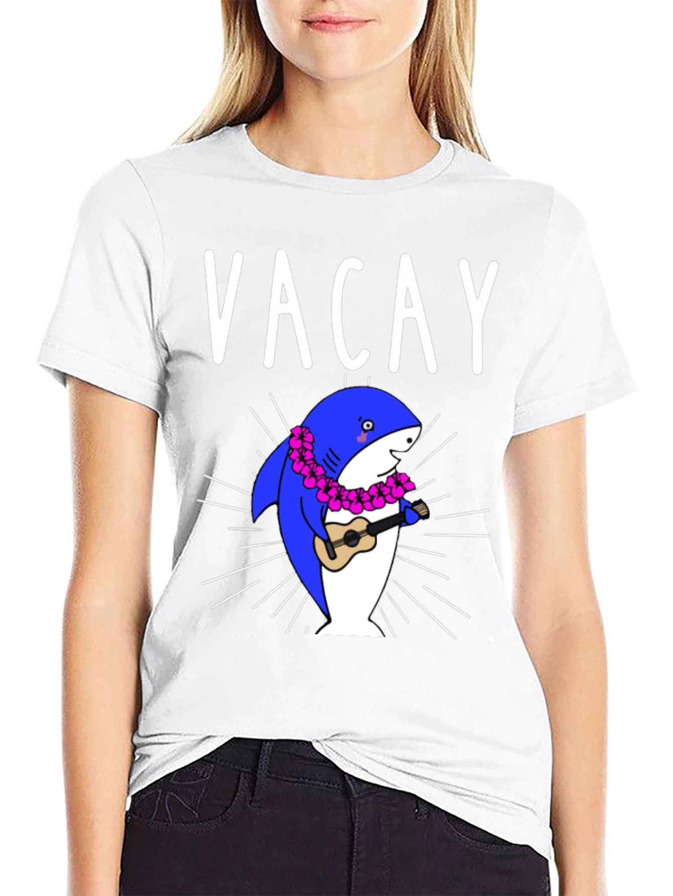 Vacay Shark T-Shirt - Summer Vibes