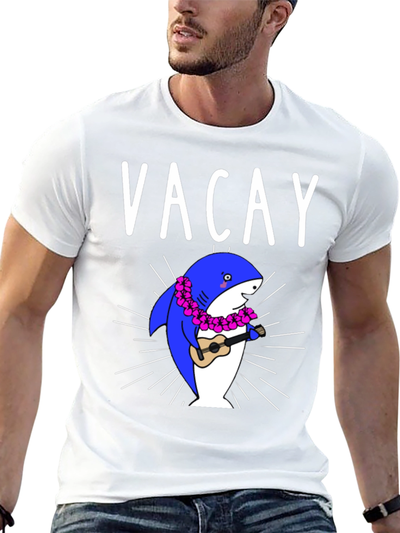 Vacay Shark T-Shirt - Summer Vibes