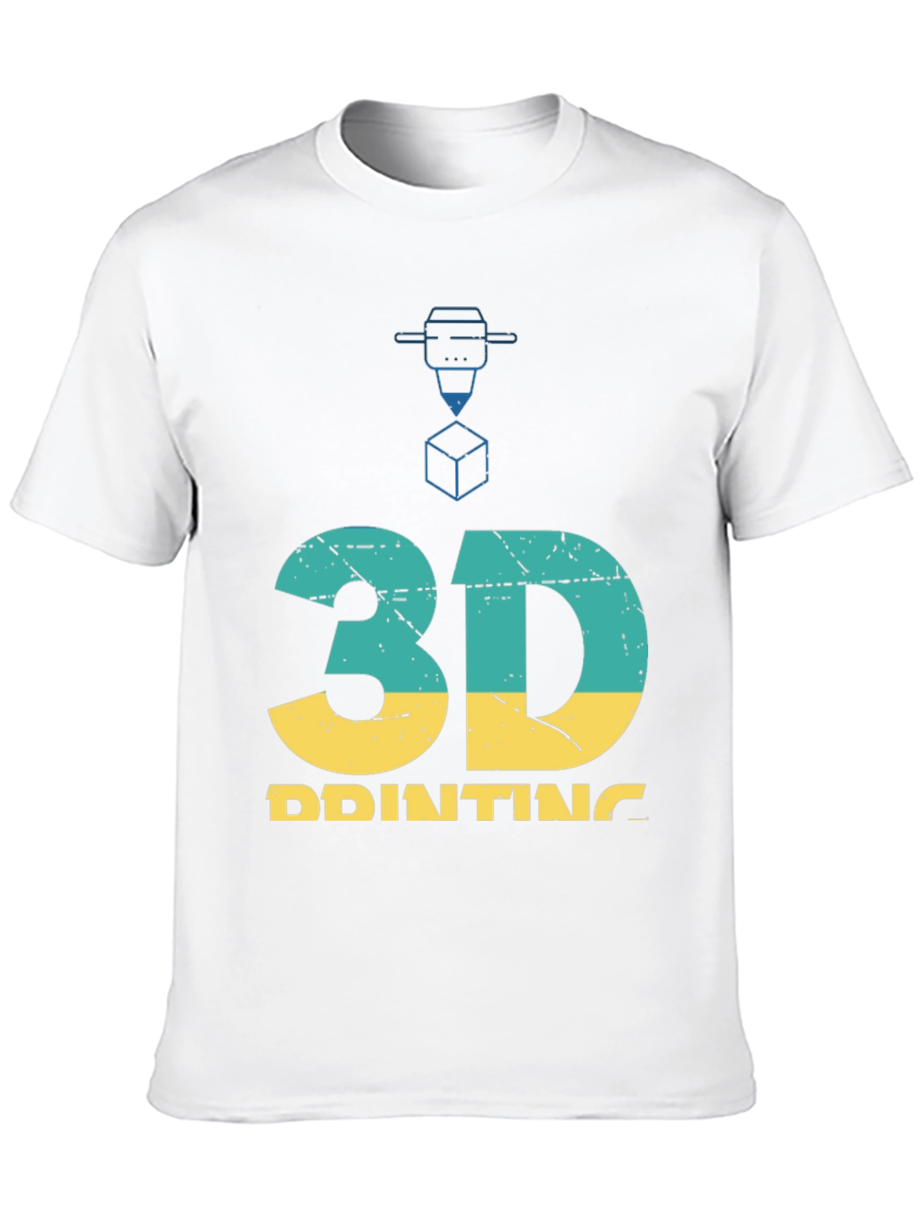 3D Printing Graphic T-Shirt - Black