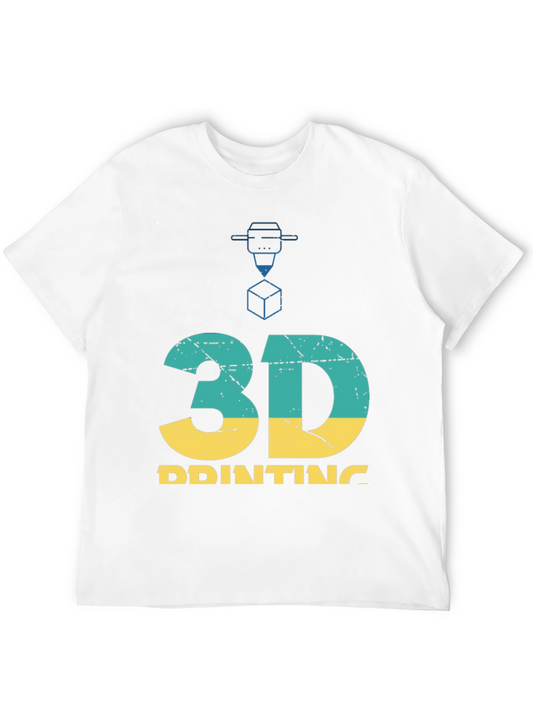 3D Printing Graphic T-Shirt - Black