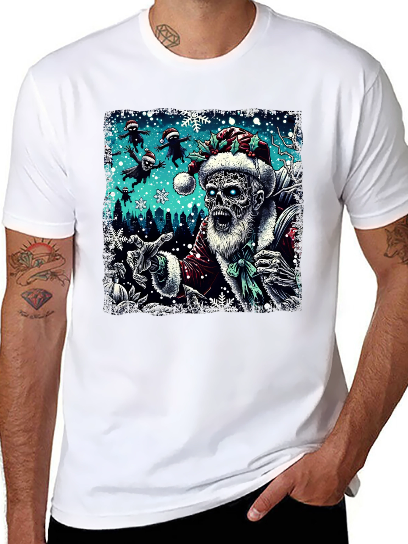 Zombie Santa Christmas T-Shirt