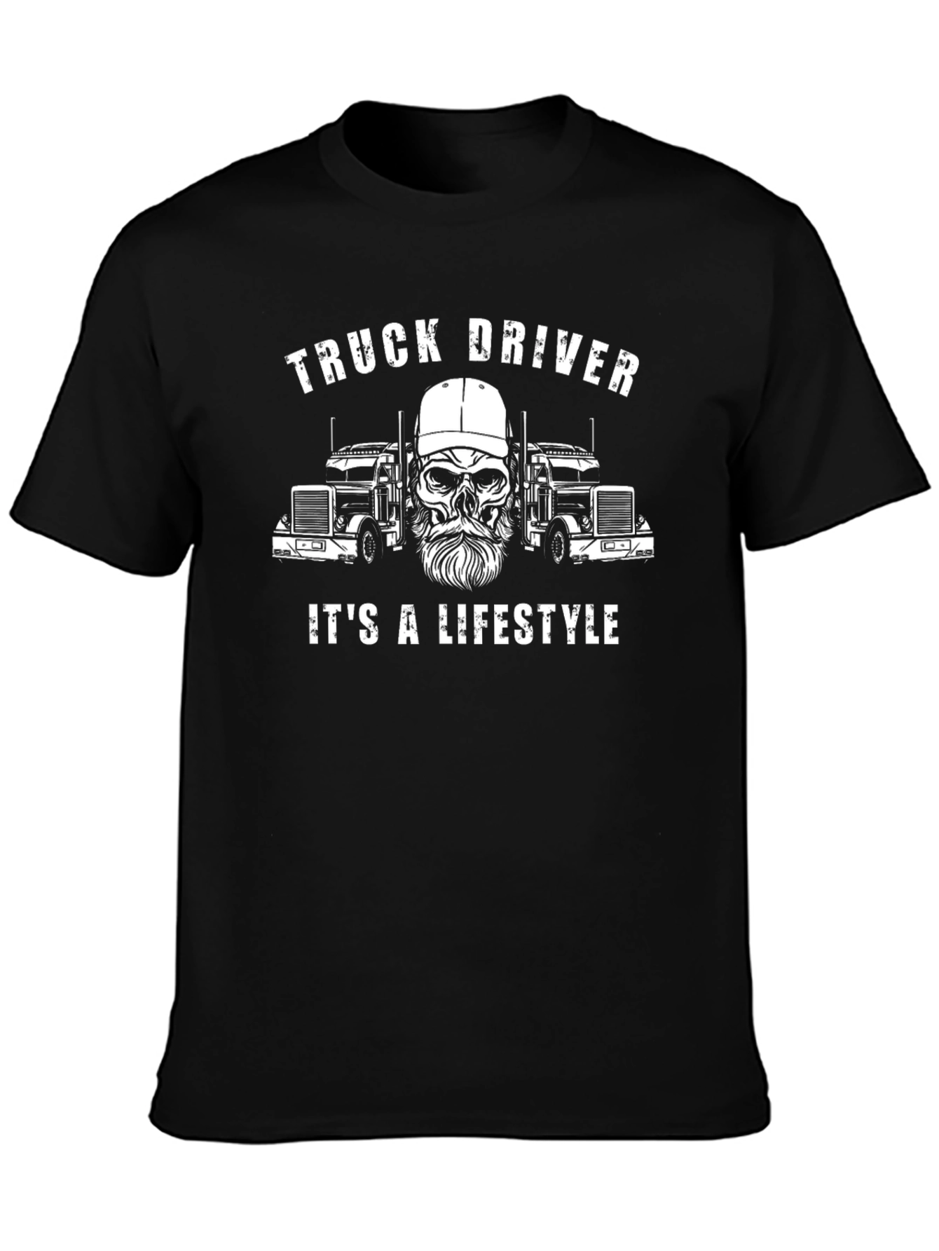 Truck Driver Lifestyle Graphic T-Shirt