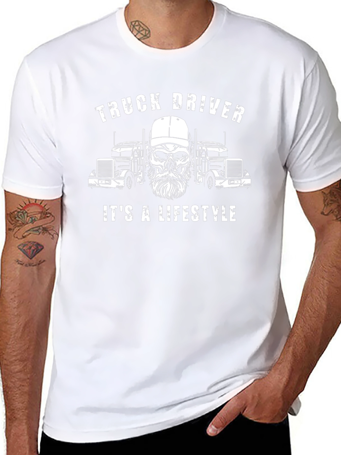 Truck Driver Lifestyle Graphic T-Shirt