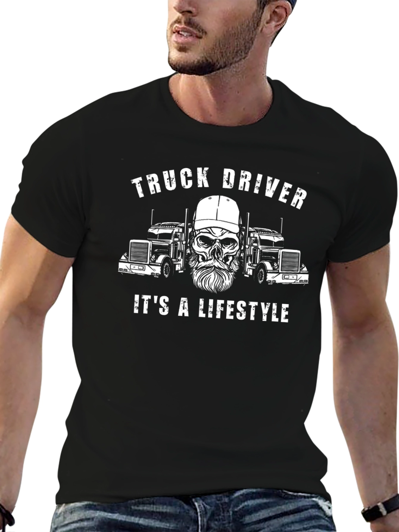 Truck Driver Lifestyle Graphic T-Shirt