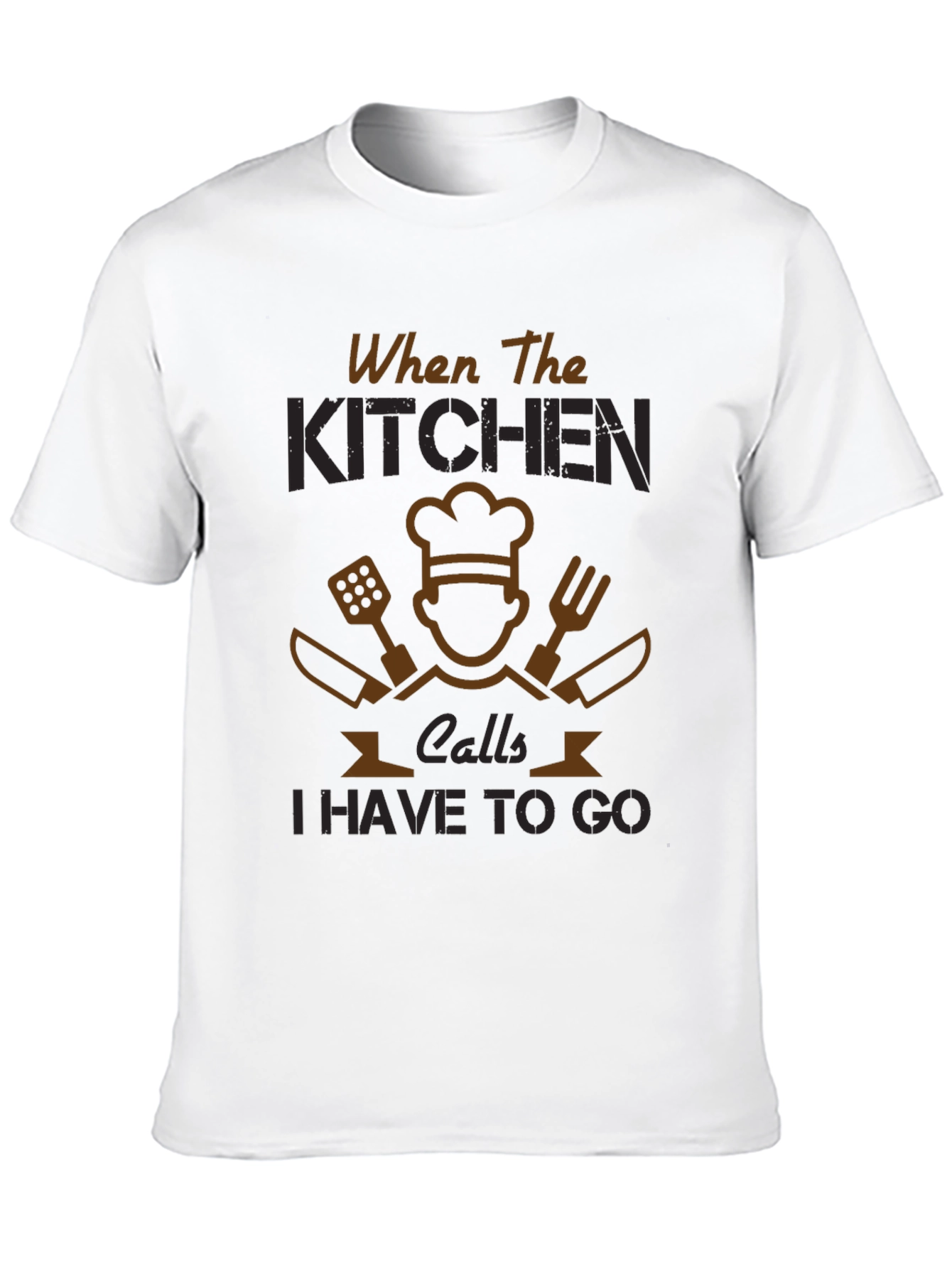 When The Kitchen Calls - Chef T-Shirt