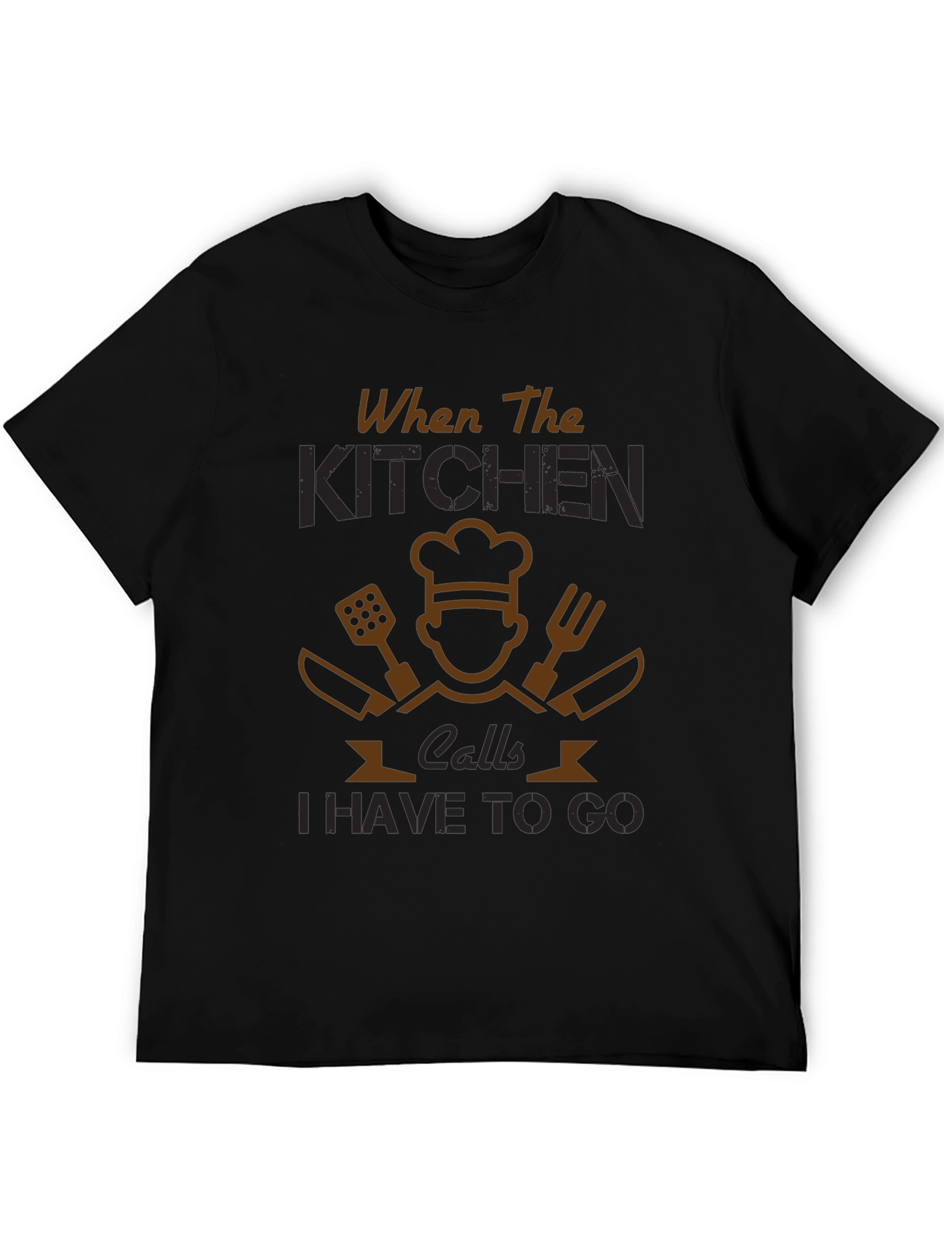 When The Kitchen Calls - Chef T-Shirt
