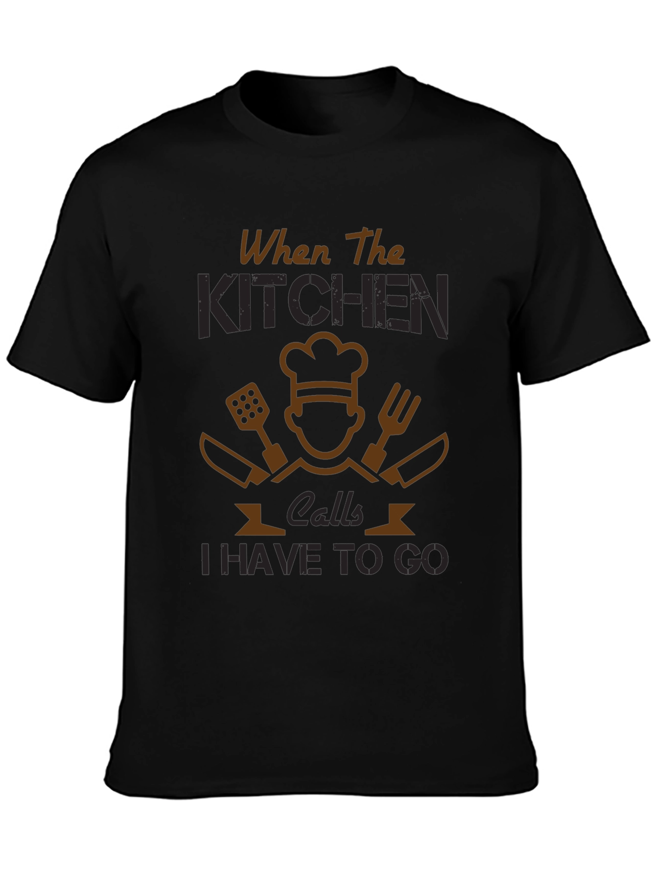 When The Kitchen Calls - Chef T-Shirt