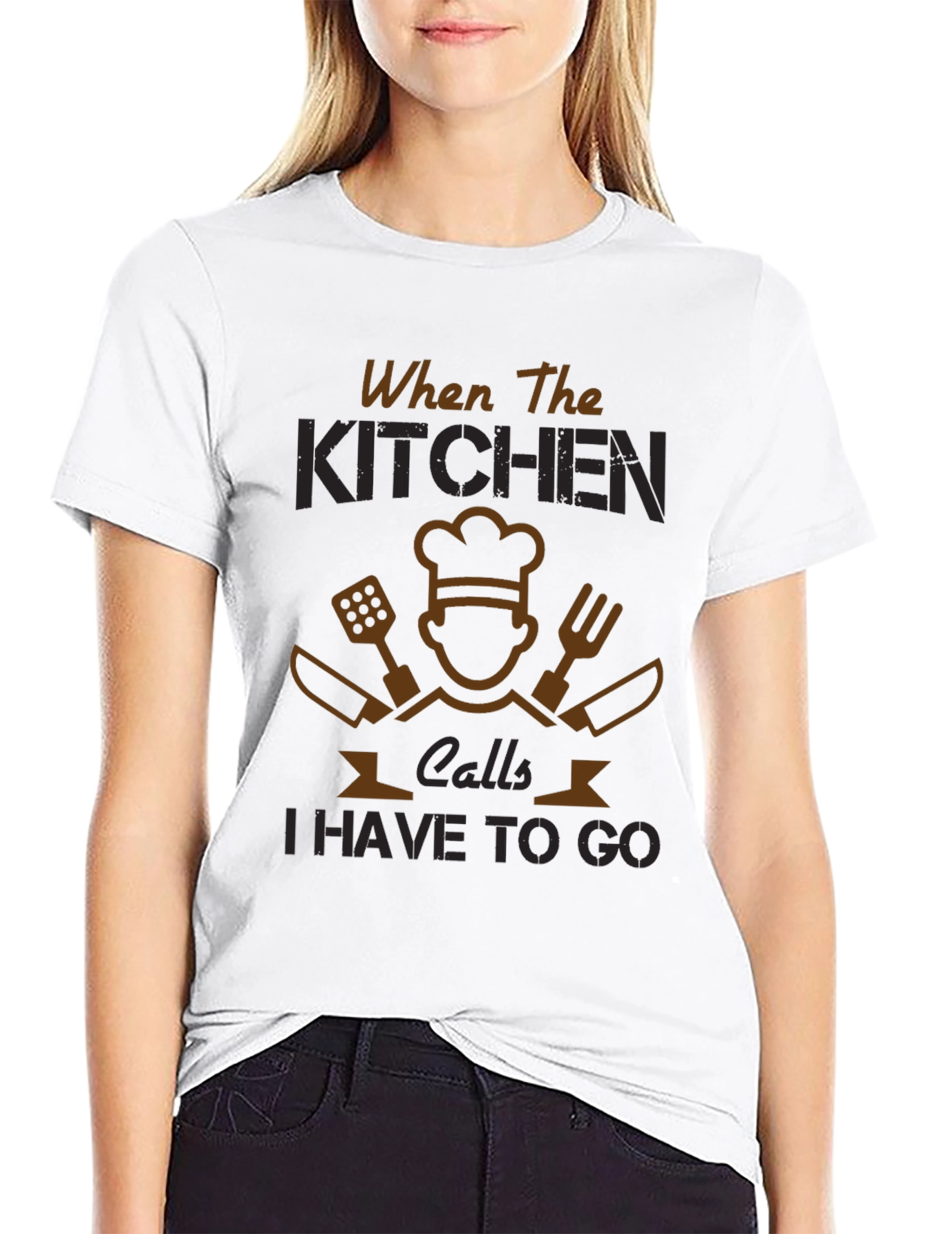 When The Kitchen Calls - Chef T-Shirt