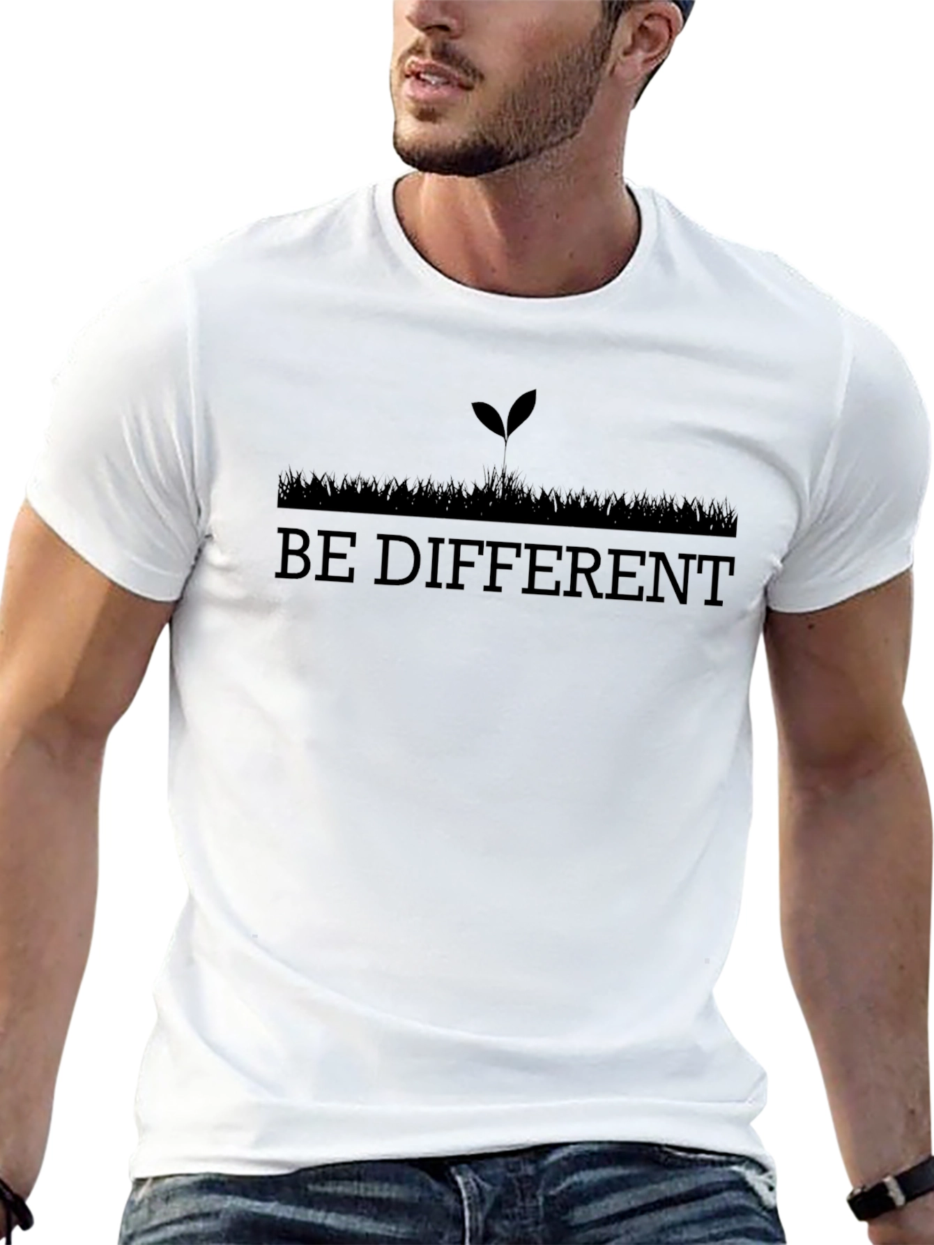 Be Different Graphic Print T-Shirt