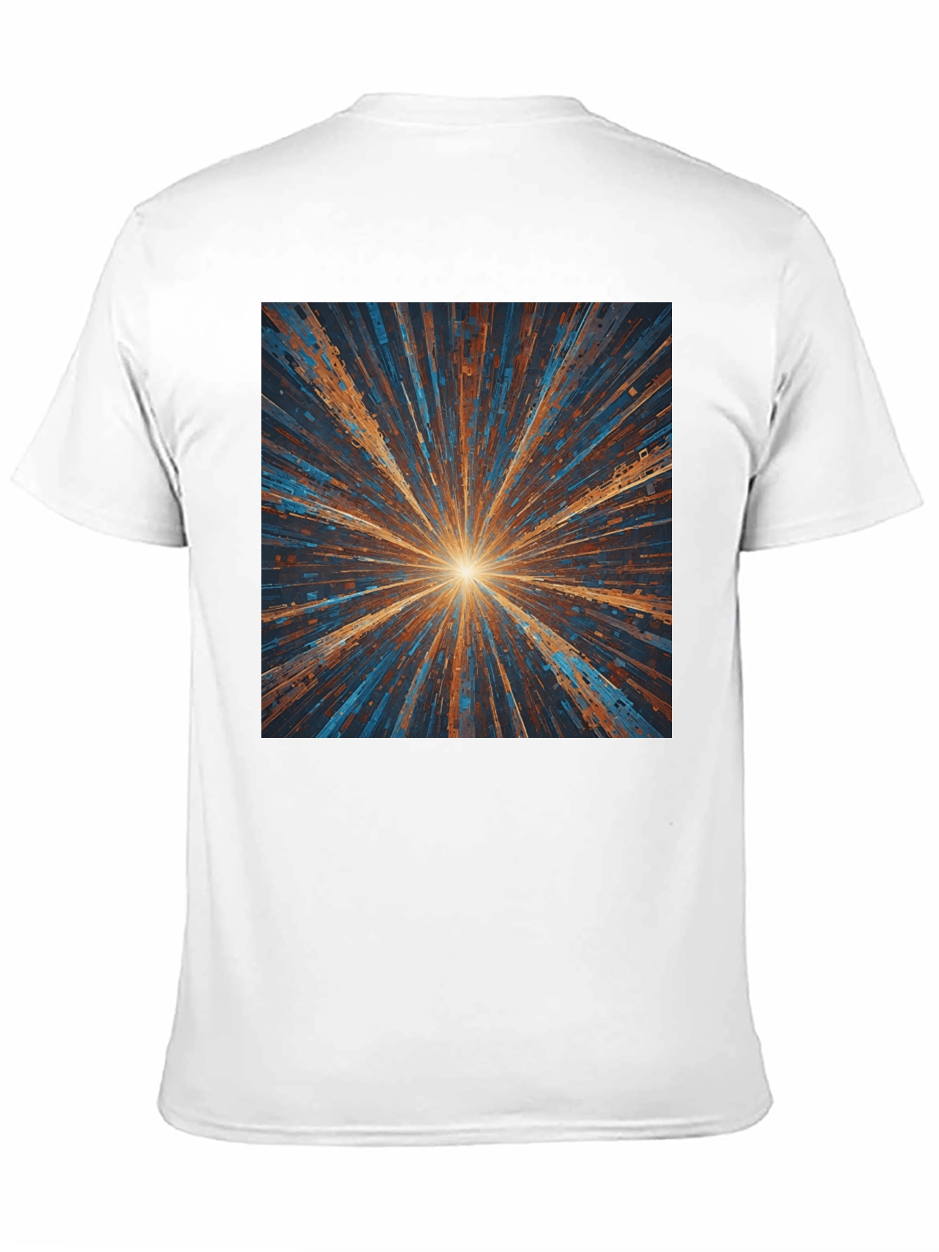 Abstract Burst Graphic Black T-Shirt