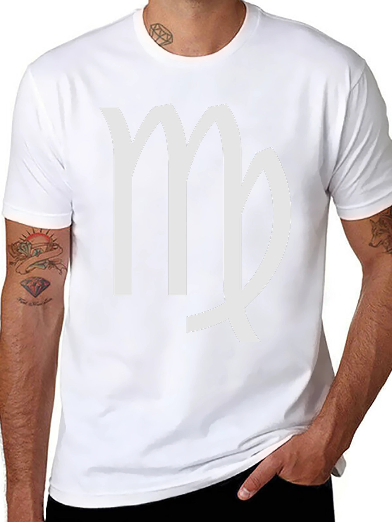 Virgo Zodiac Sign T-Shirt - Black Cotton Tee
