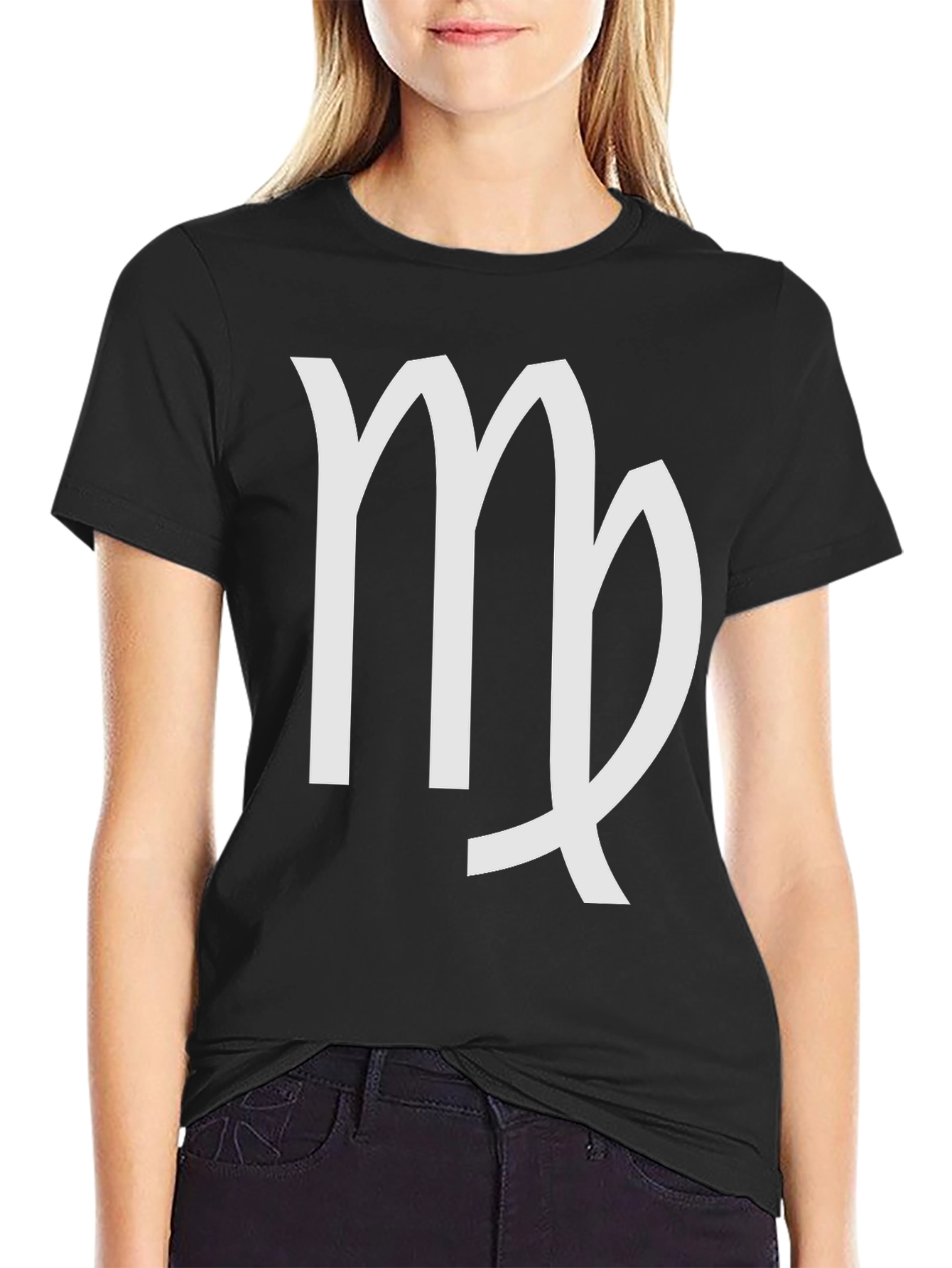 Virgo Zodiac Sign T-Shirt - Black Cotton Tee