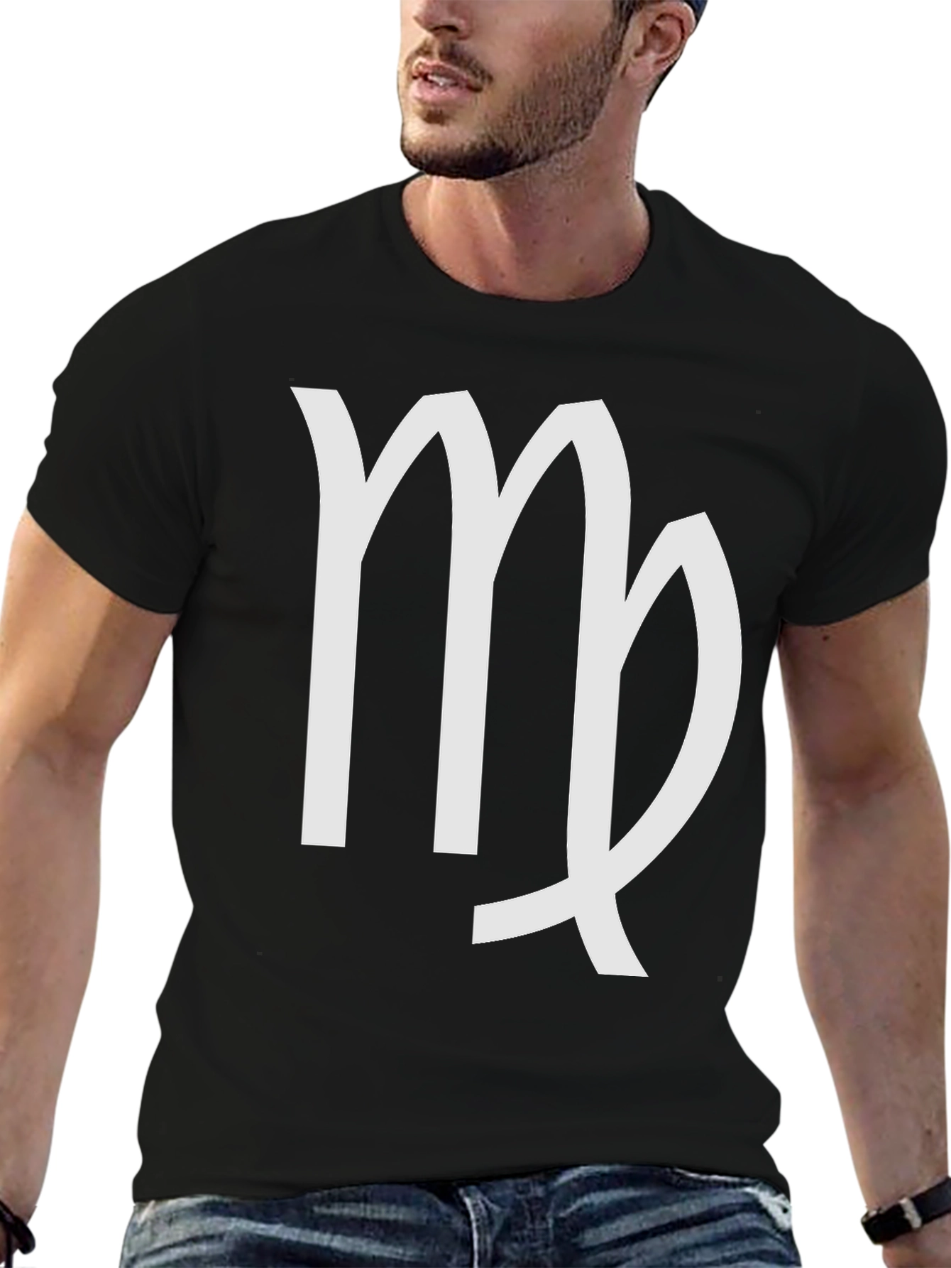 Virgo Zodiac Sign T-Shirt - Black Cotton Tee