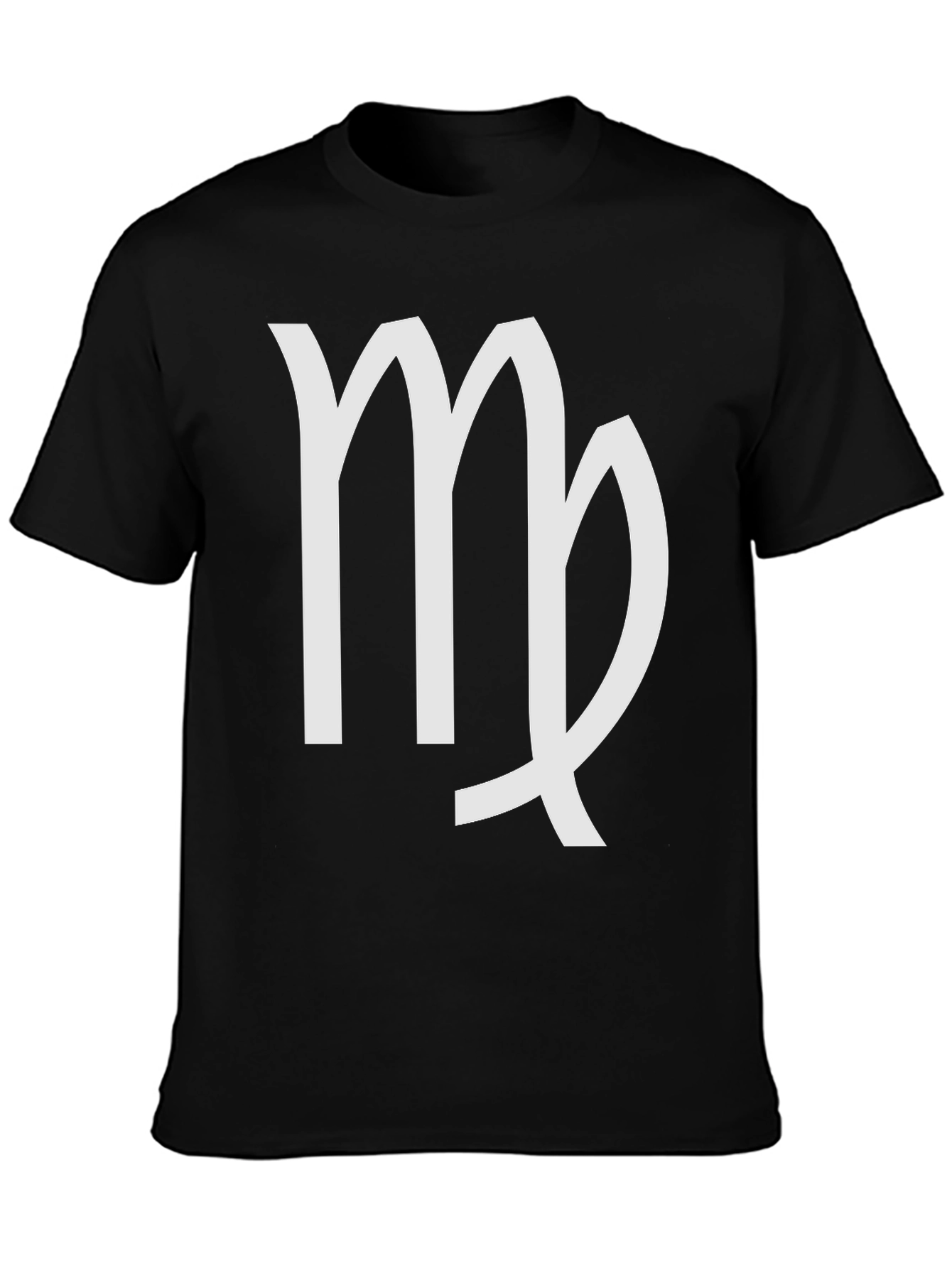 Virgo Zodiac Sign T-Shirt - Black Cotton Tee