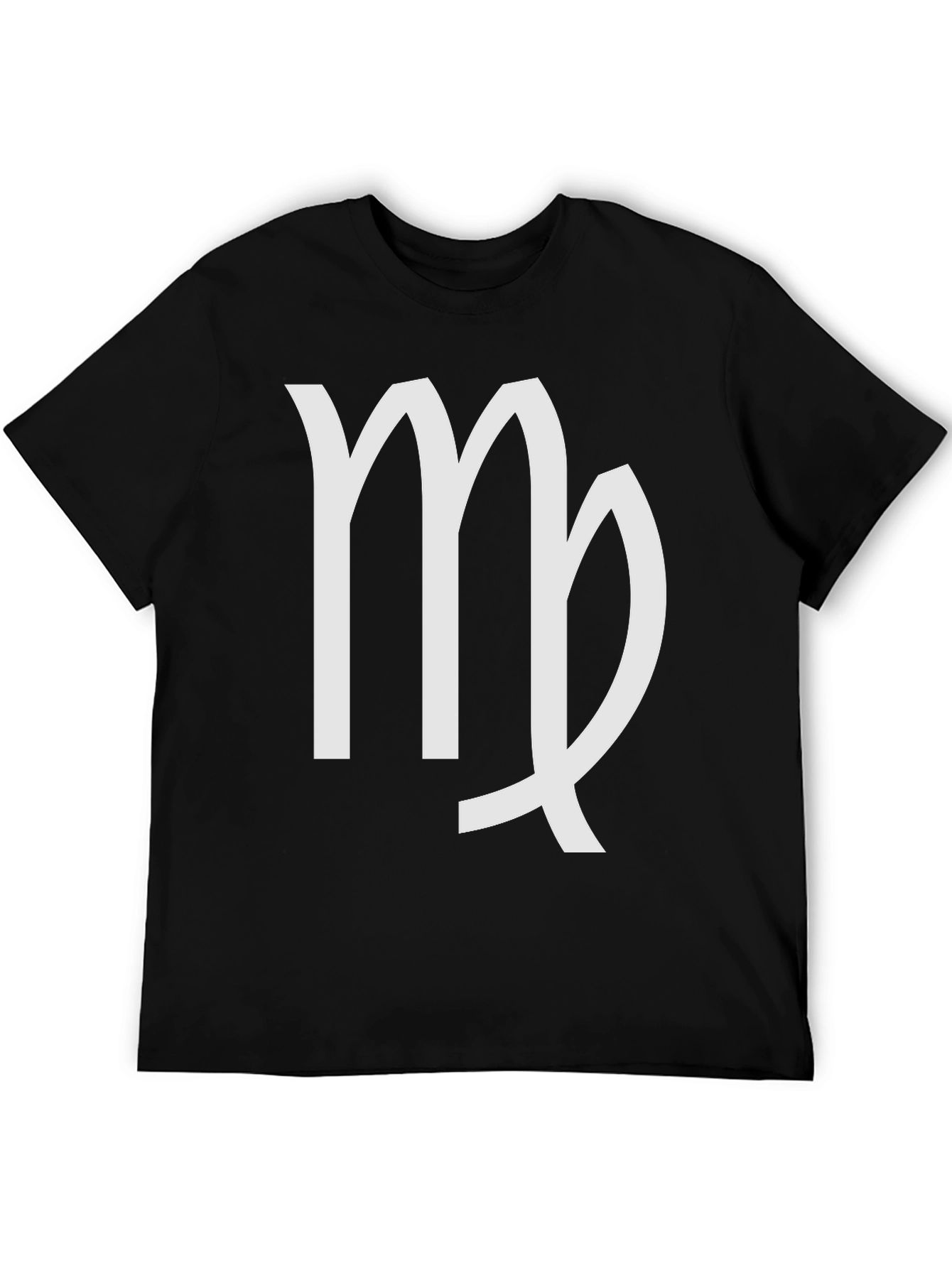 Virgo Zodiac Sign T-Shirt - Black Cotton Tee