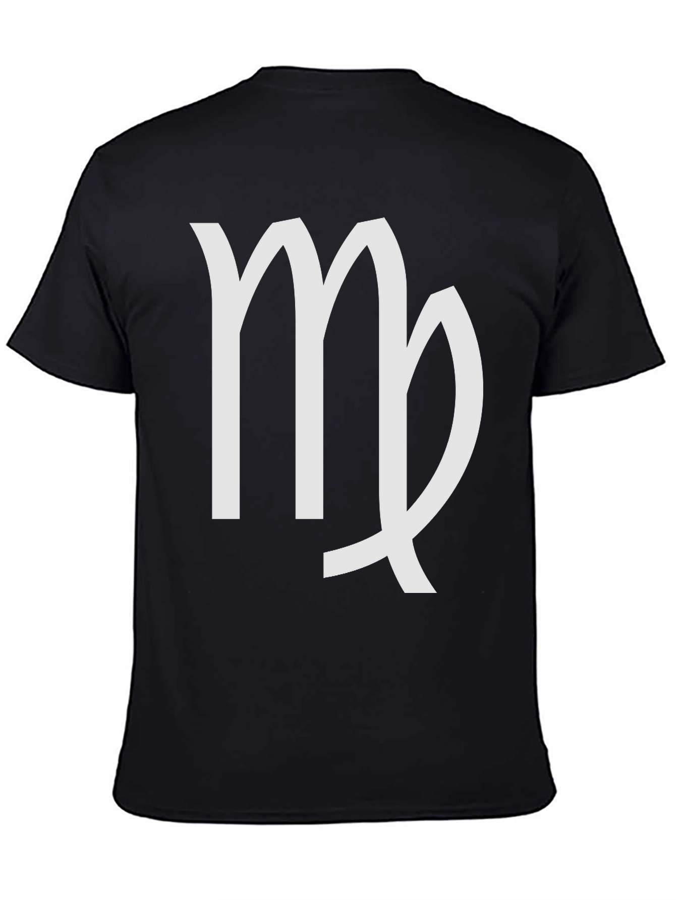 Virgo Zodiac Sign T-Shirt - Black Cotton Tee