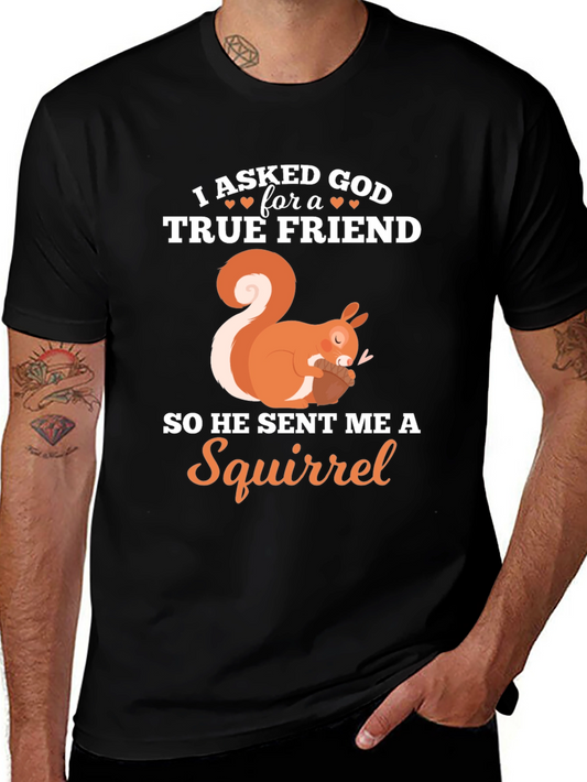 True Friend Squirrel Graphic T-Shirt